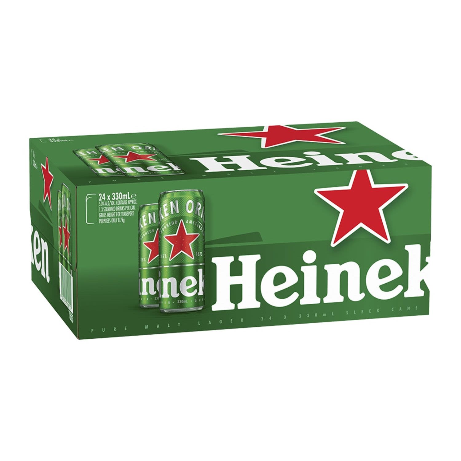 Heineken Can 330mL 24 Pack