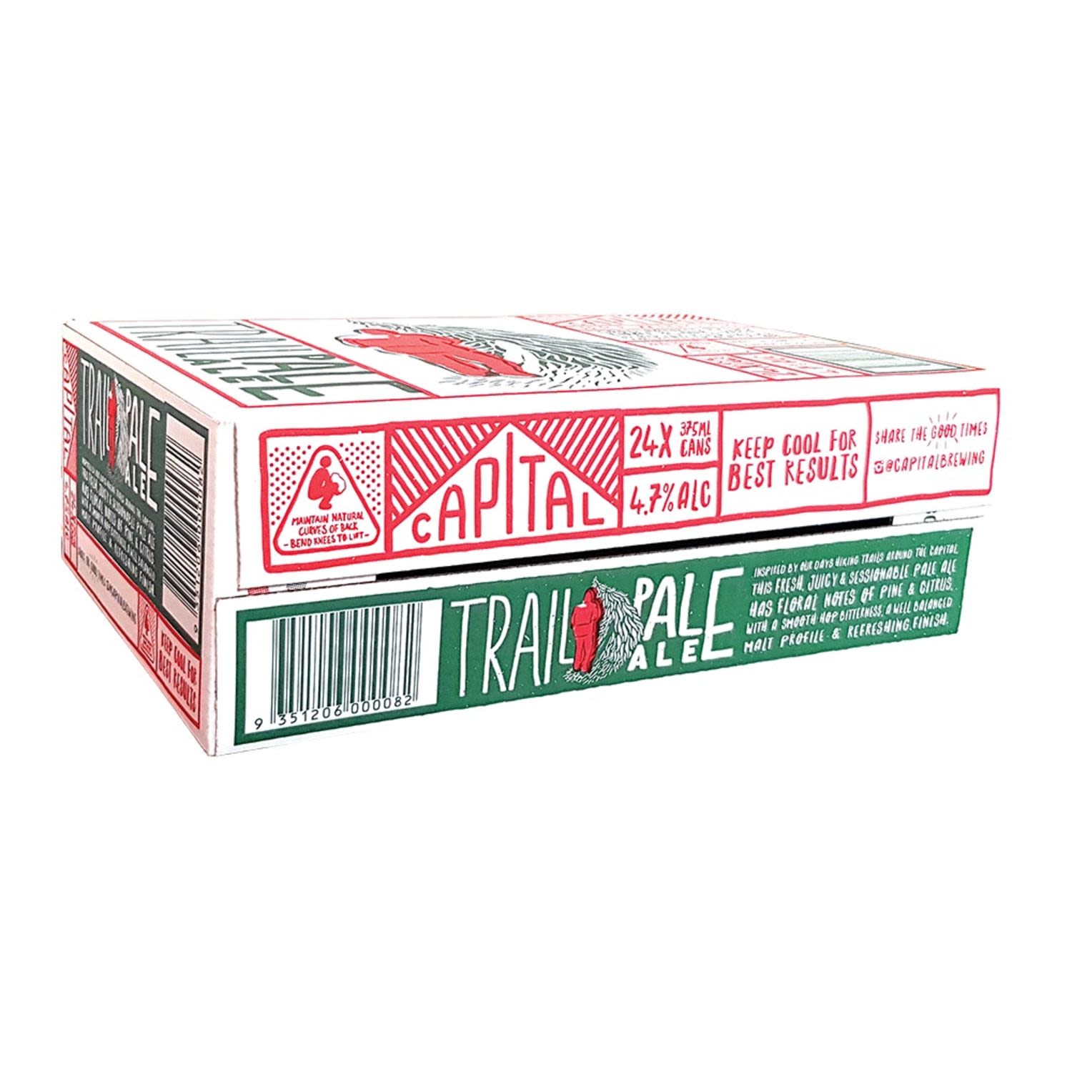 Capital Brewing Co Trail Pale Ale Can 375mL 24 Pack