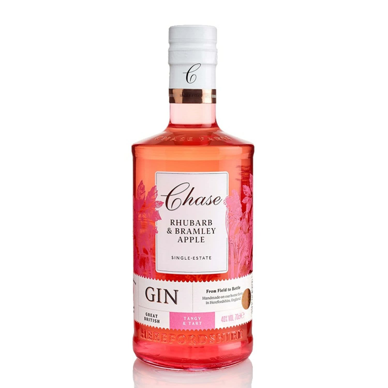 Chase Gin Rhubarb & BramLey Apple Gin 700mL Bottle