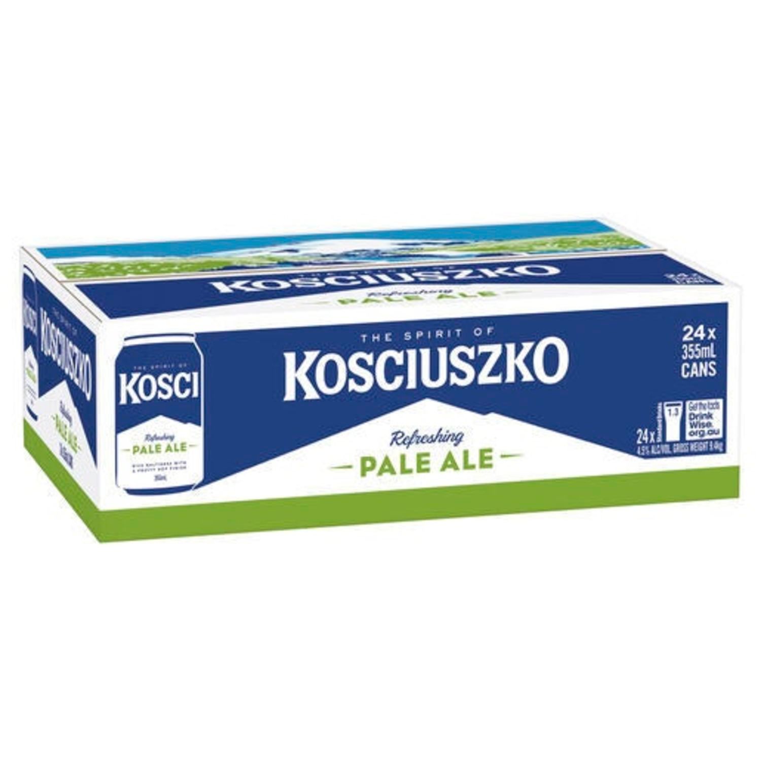 Kosciuszko Pale Ale Can 355mL 24 Pack