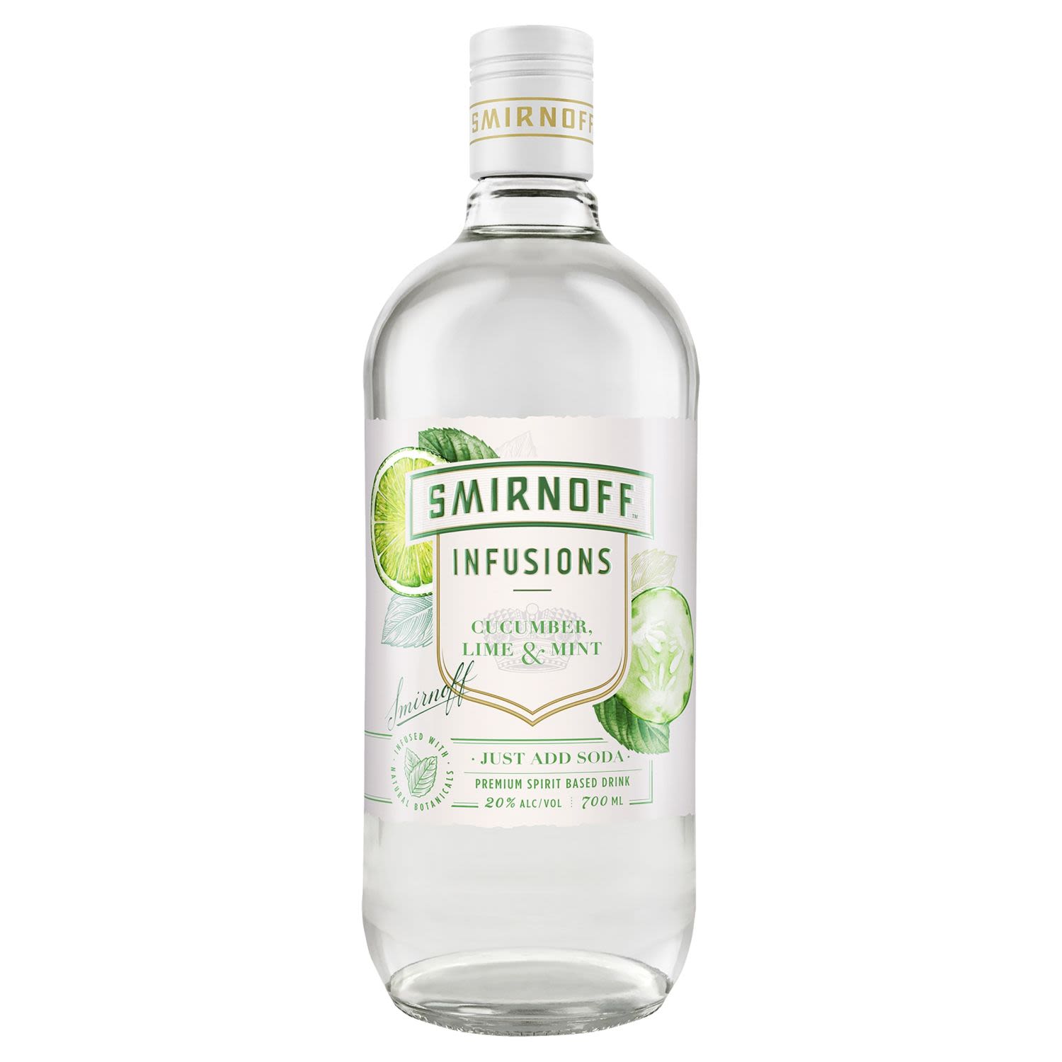 Smirnoff Infusions Cucumber Lime & Mint 700mL Bottle