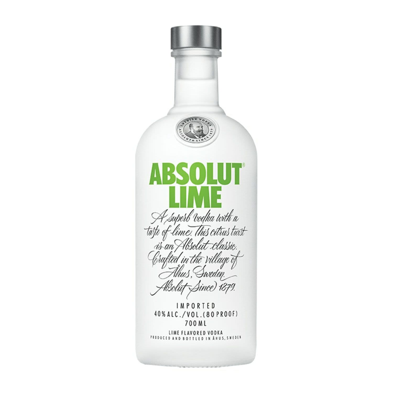 Absolut Lime Vodka 700mL Bottle