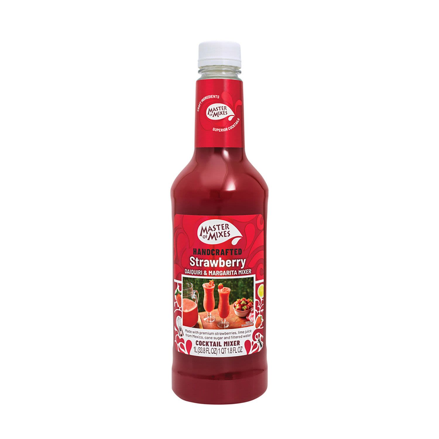 Master Of Mixes Strawberry Daiquiri/Margarita Mixer 1L Bottle