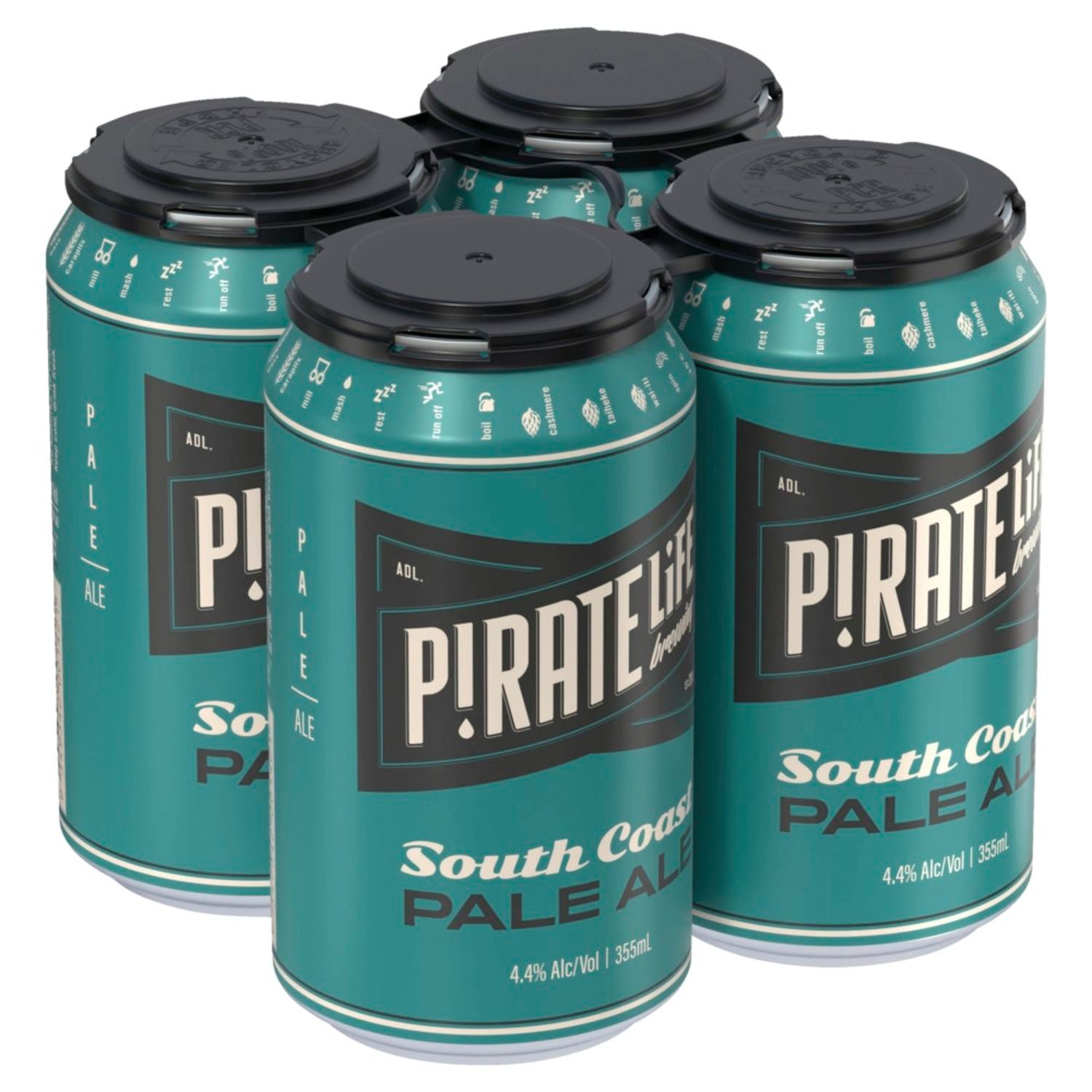 Pirate Life South Coast Pale Ale Can 355mL 4 Pack