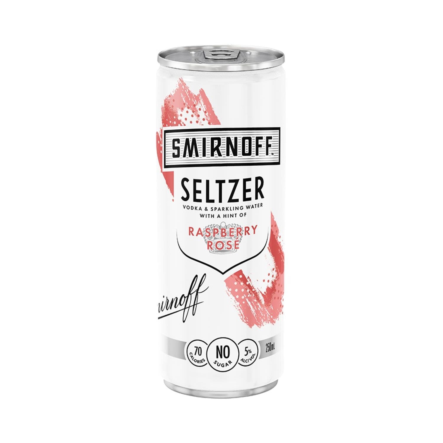 Light, crisp, and bubbly blend of raspberry and rosé flavor at only 90 calories and zero sugar. Perfect for those sunny summer days.<br /> <br />Alcohol Volume: 5.00%<br /><br />Pack Format: Can<br /><br />Standard Drinks: 1</br /><br />Pack Type: Can<br />