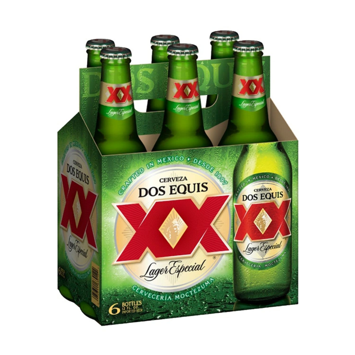 Dos Equis XX Lager Especial Bottle 355mL 6 Pack