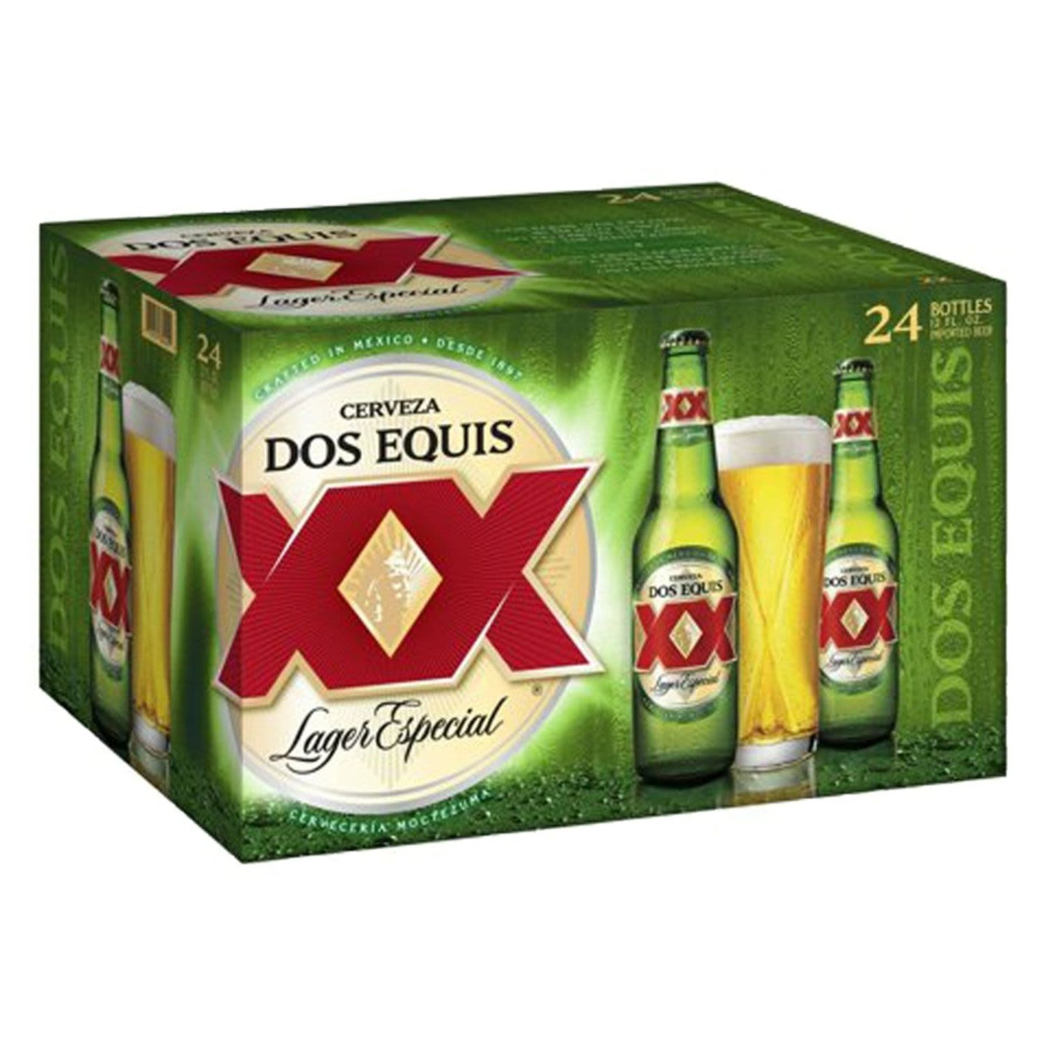 Dos Equis XX Lager Especial Bottle Case 355mL 24 Pack