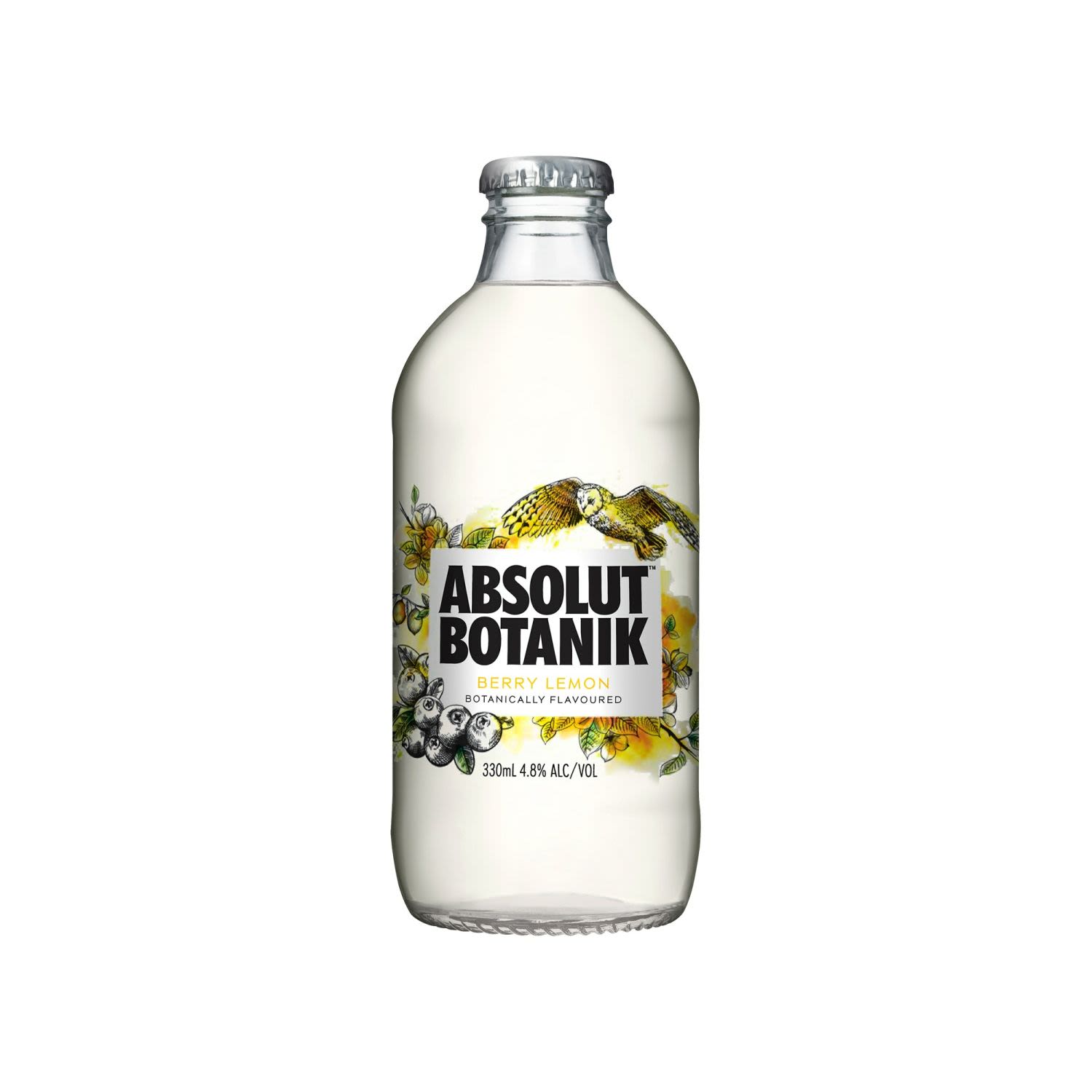 Absolut Botanik Berry Lemon and Vodka 330mL 24 Pack