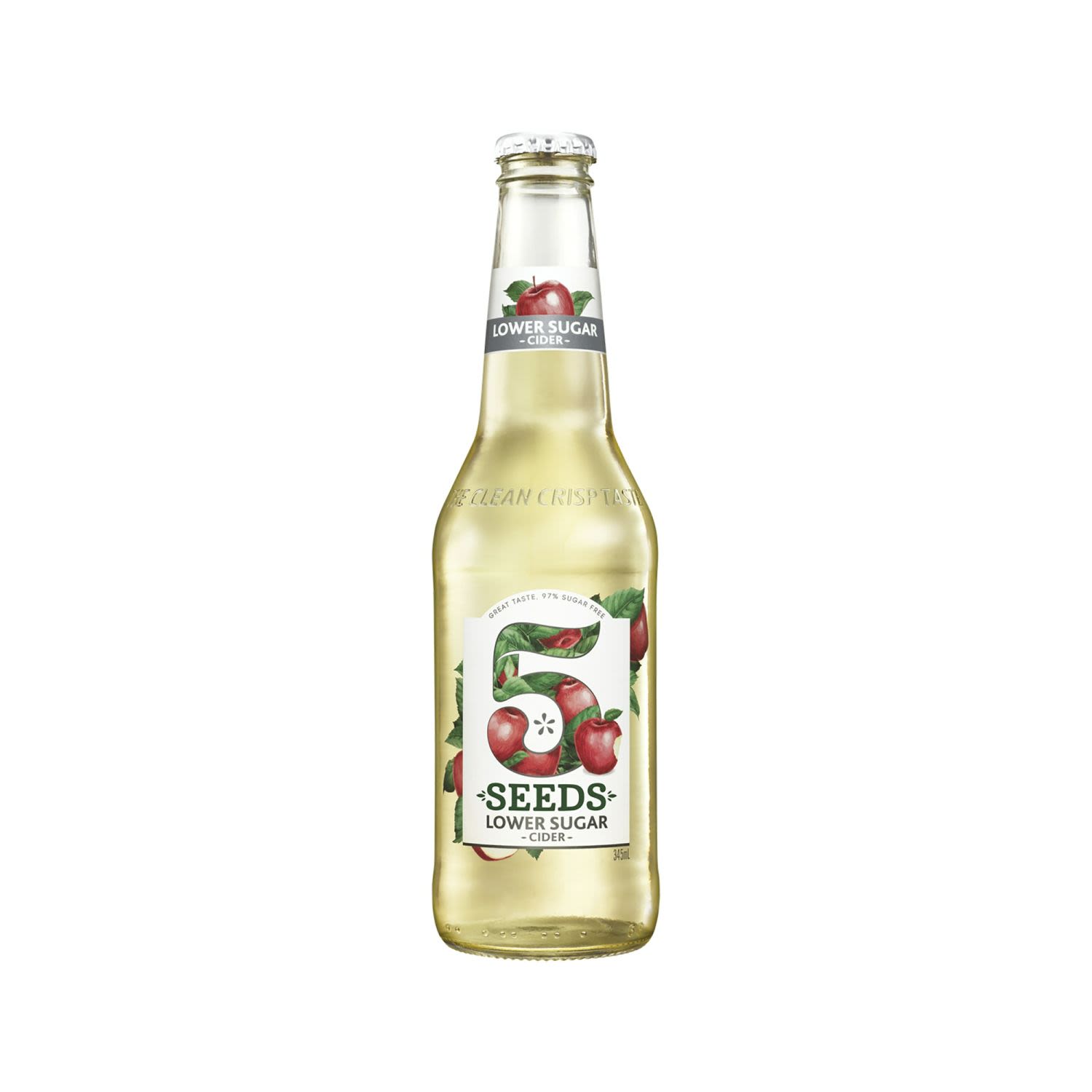 Crafted from orchard apples with a refreshing difference. It's 97% sugar free with a classic fresh apple taste - free from artificial sweetners with less than half the sugar of leading Ciders without compromising tatse<br /> <br />Alcohol Volume: 5.00%<br /><br />Pack Format: Bottle<br /><br />Standard Drinks: 1.4</br /><br />Pack Type: Bottle<br /><br />Country of Origin: Australia<br />