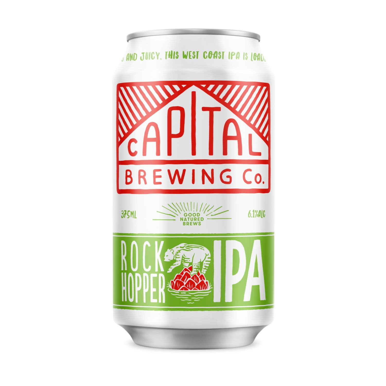Capital Brewing Rock Hopper IPA Can 375mL 4 Pack