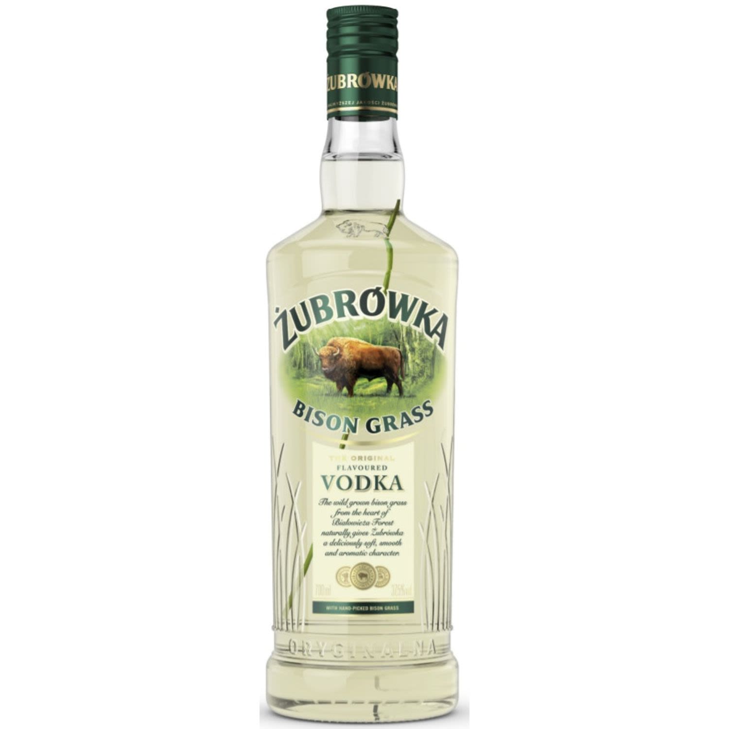 Zubrowka Bison Grass Vodka 700mL Bottle