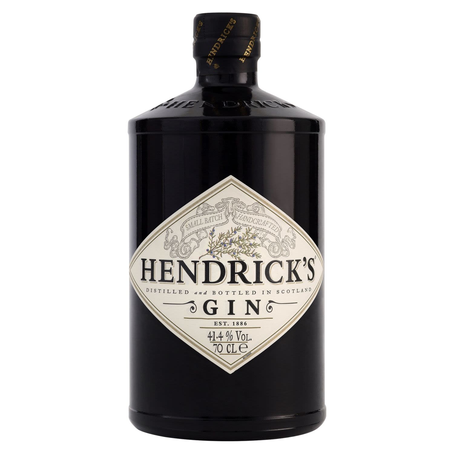 The iconic medicine bottle shape of the Hendrick's Gin lets you know that you're in for a quality Gin experience. It is an unexpected infusion of cucumber & rose petals that results in a most iconic Gin. Mix with Indian tonic water for the classic G&T or use it in your next martini.<br /> <br />Alcohol Volume: 41.40%<br /><br />Pack Format: Bottle<br /><br />Standard Drinks: 23</br /><br />Pack Type: Bottle<br /><br />Country of Origin: Scotland<br />