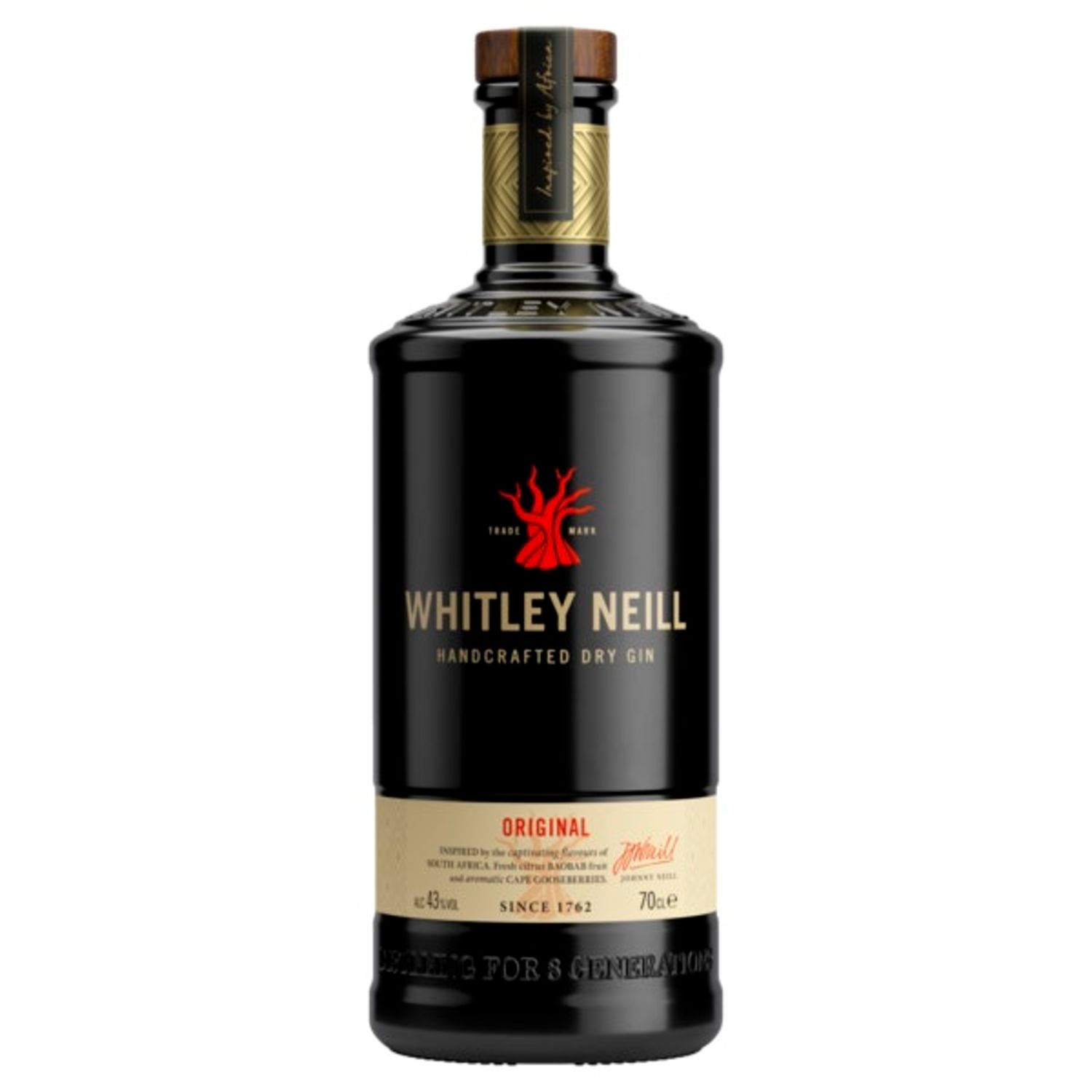 Whitley Neill Original Dry Gin 700mL Bottle