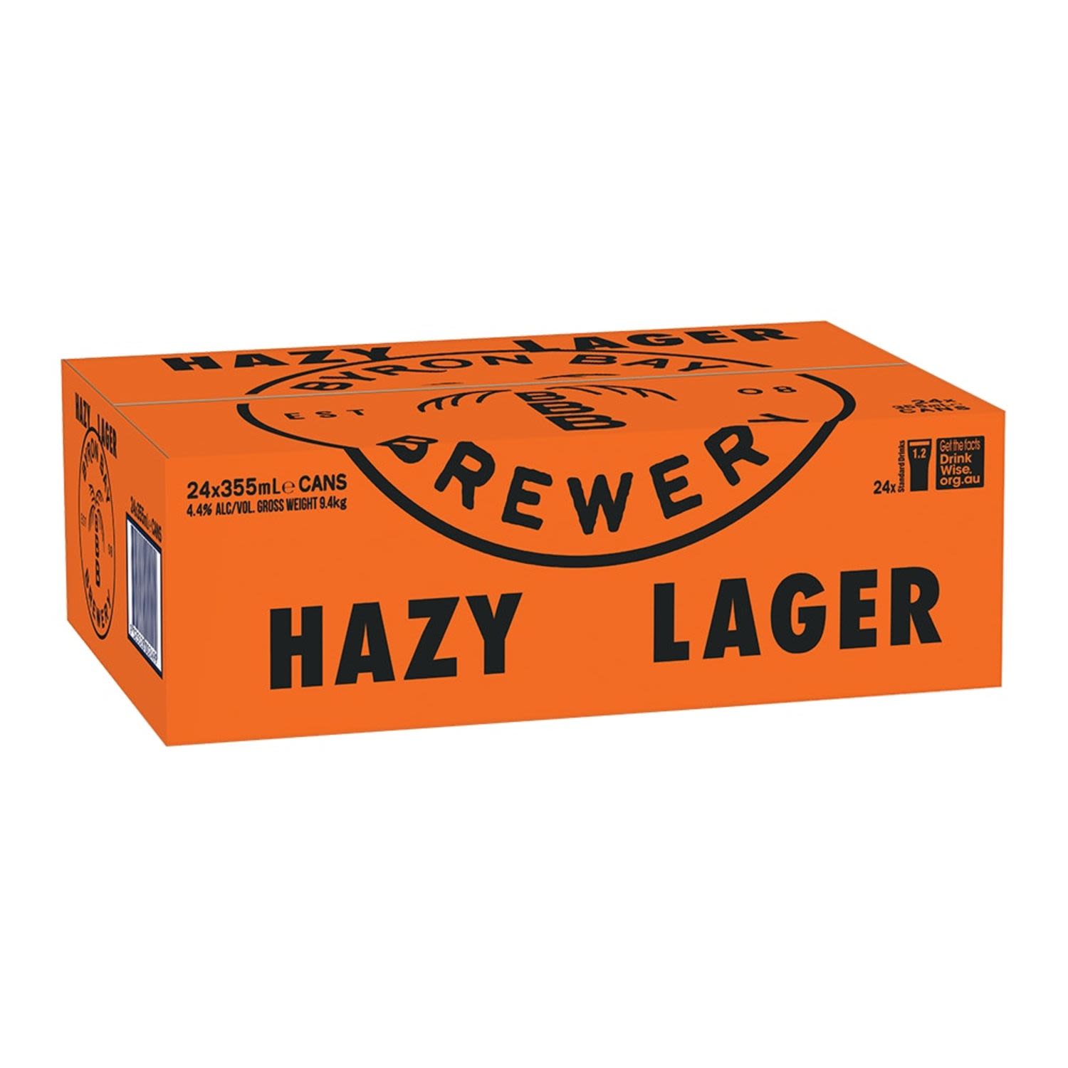 Byron Bay Hazy One Pale Lager Can 355mL 24 Pack