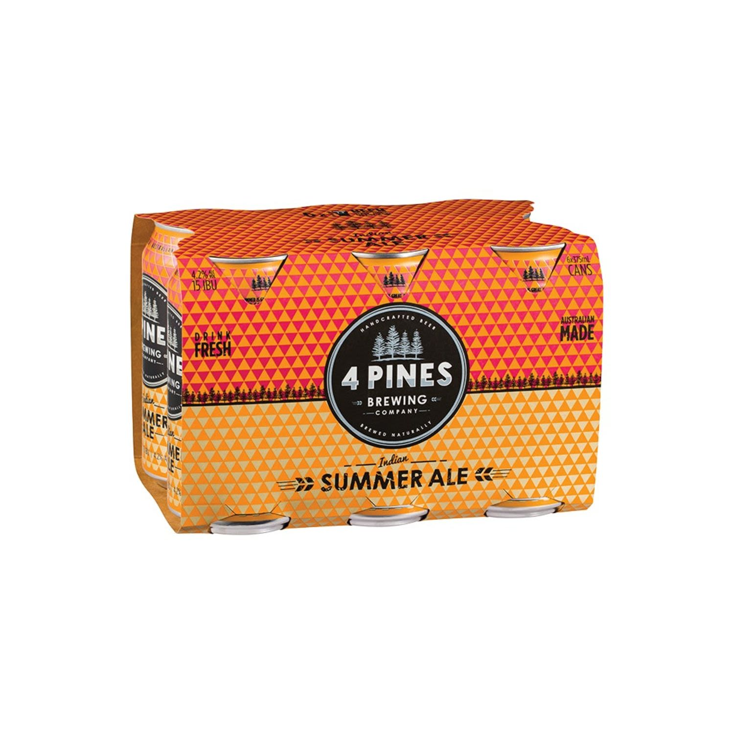 4 Pines Indian Summer Ale Can 375mL 6 Pack