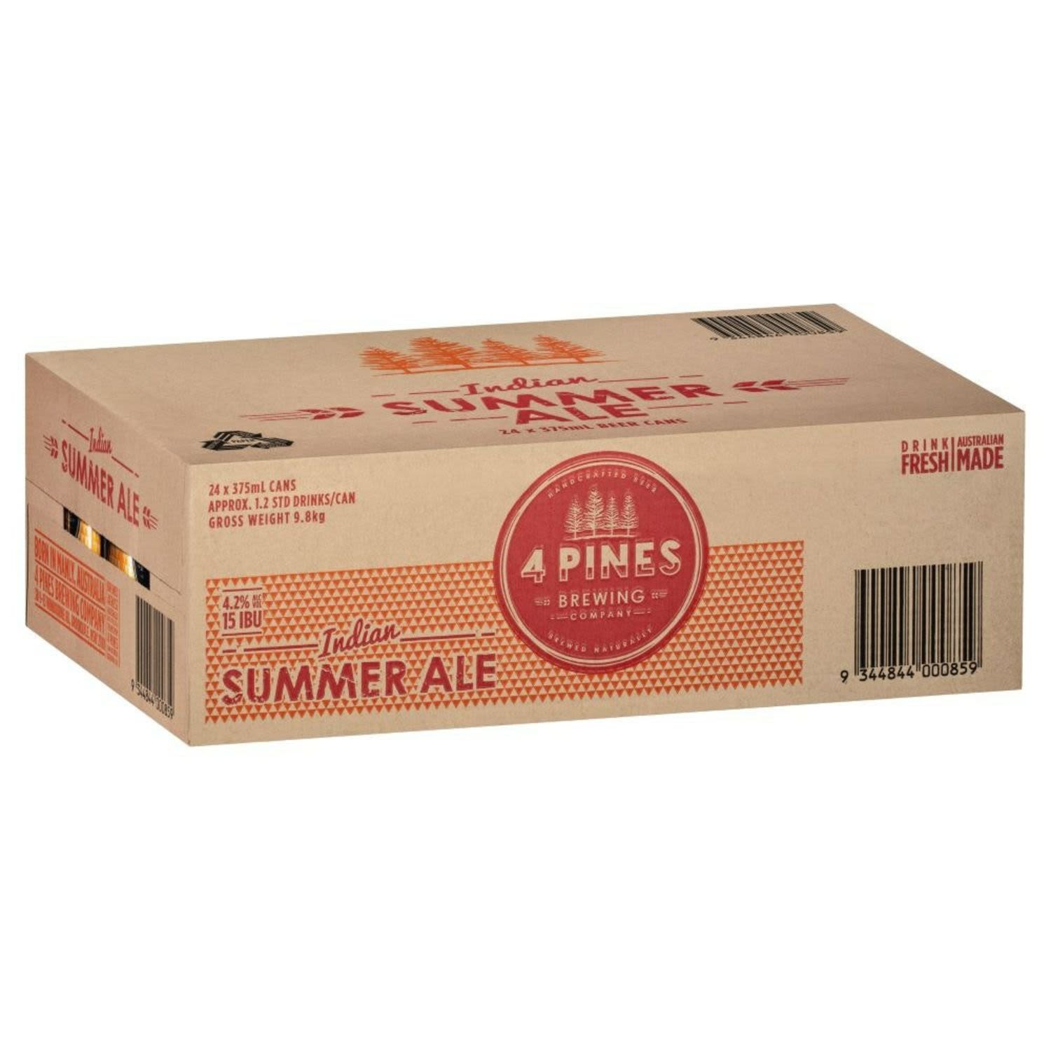 4 Pines Indian Summer Ale Can 375mL 24 Pack