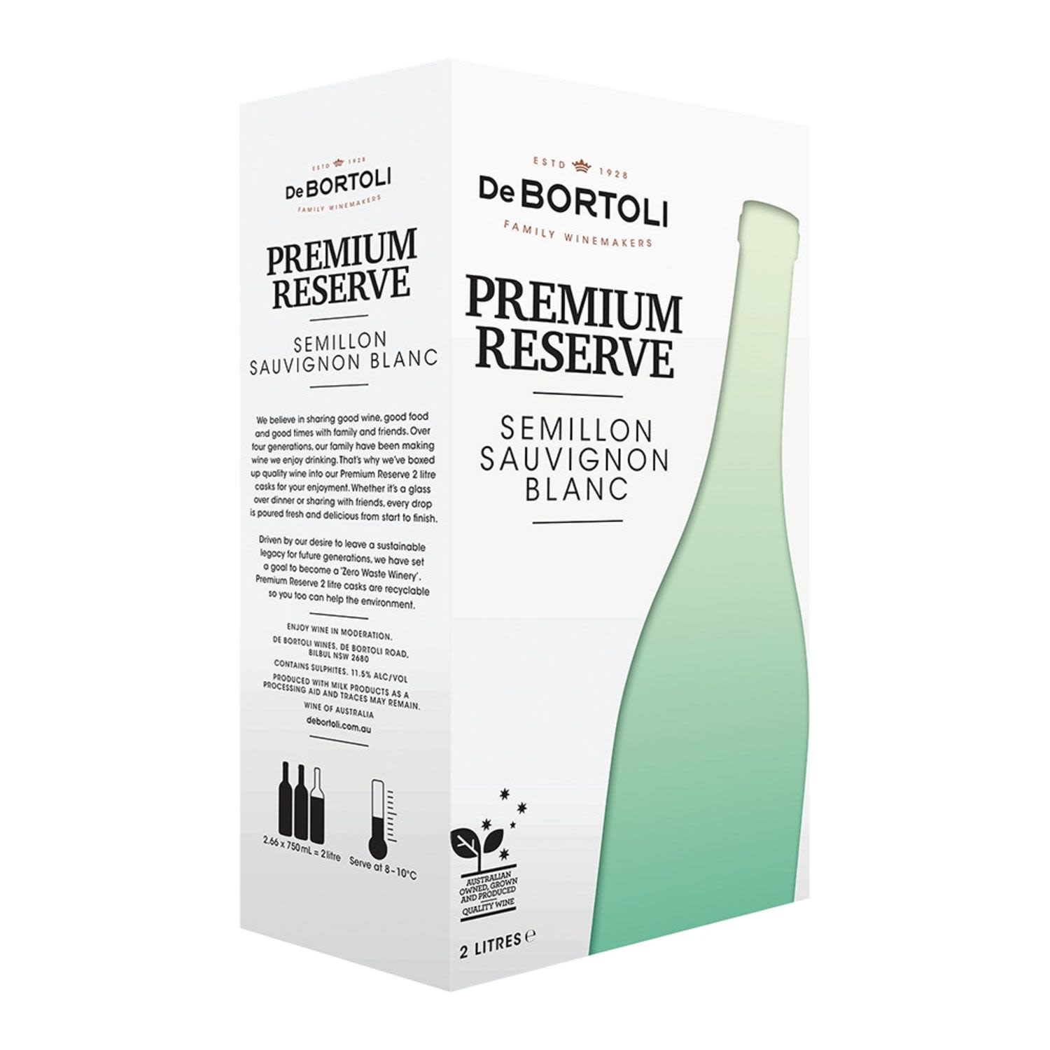 De Bortoli Premium Reserve Semillon Sauvignon Blanc 2L Cask