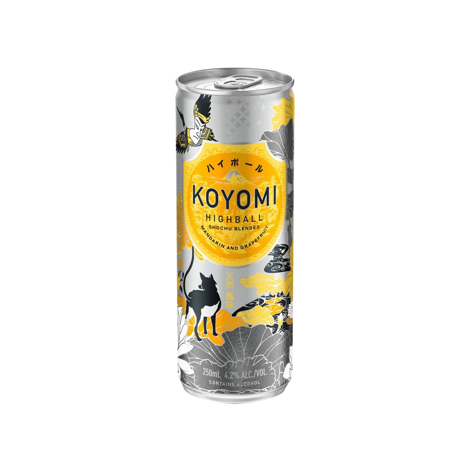 Koyomi Shochu Mandarin and Grapefruit Highball 250mL Can