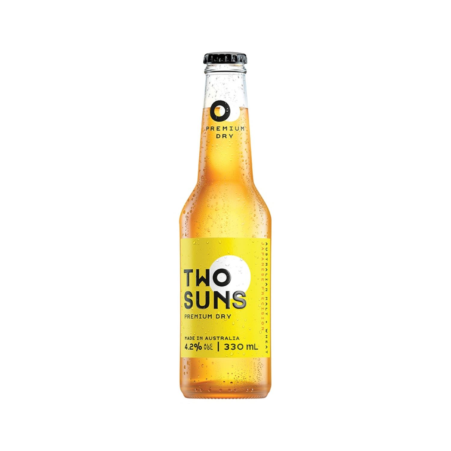 Two Suns Premium Dry Lager Bottle 330mL