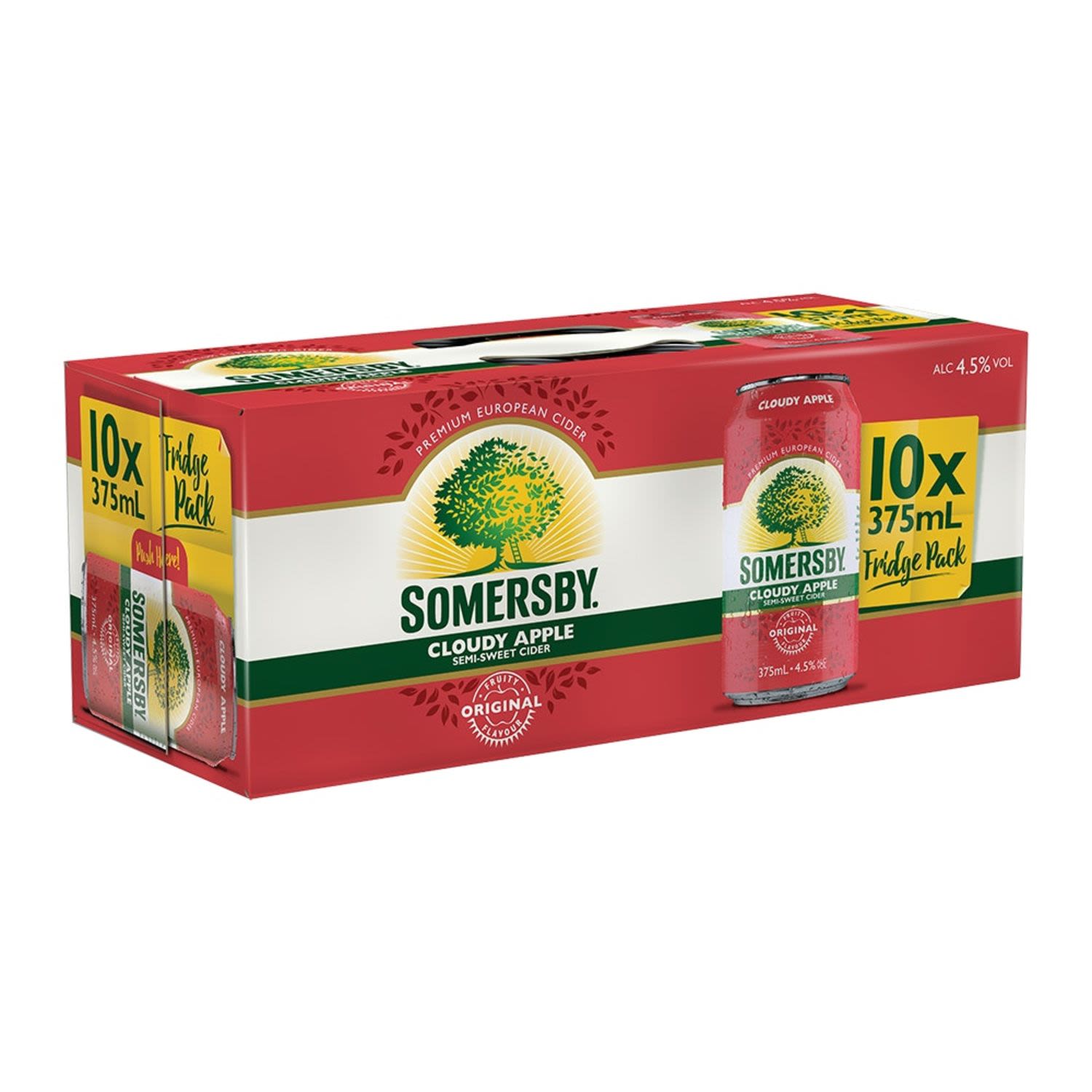 Somersby Cloudy Apple Cider Can 375mL 10 Pack