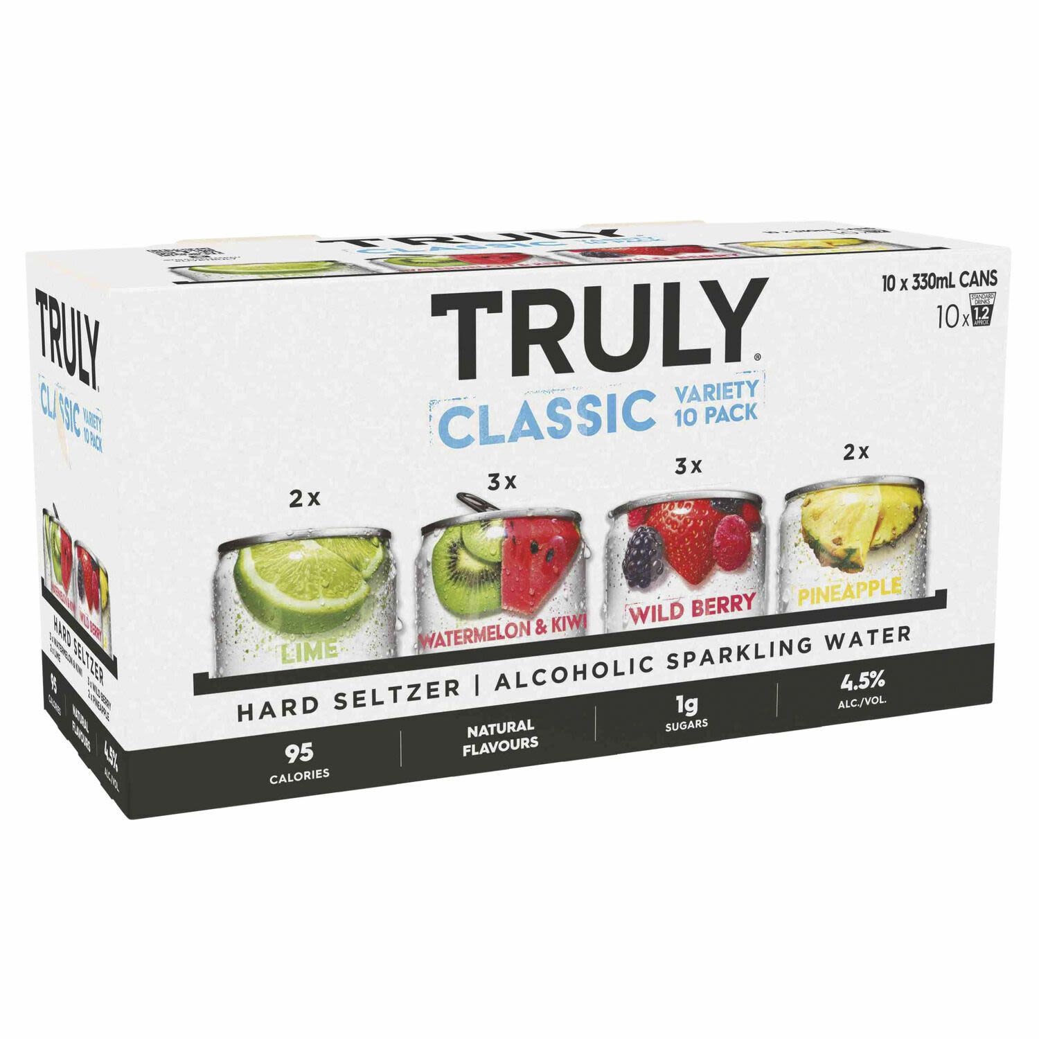 Truly Hard Seltzer Can 330mL Classic Variety 10 Pack
