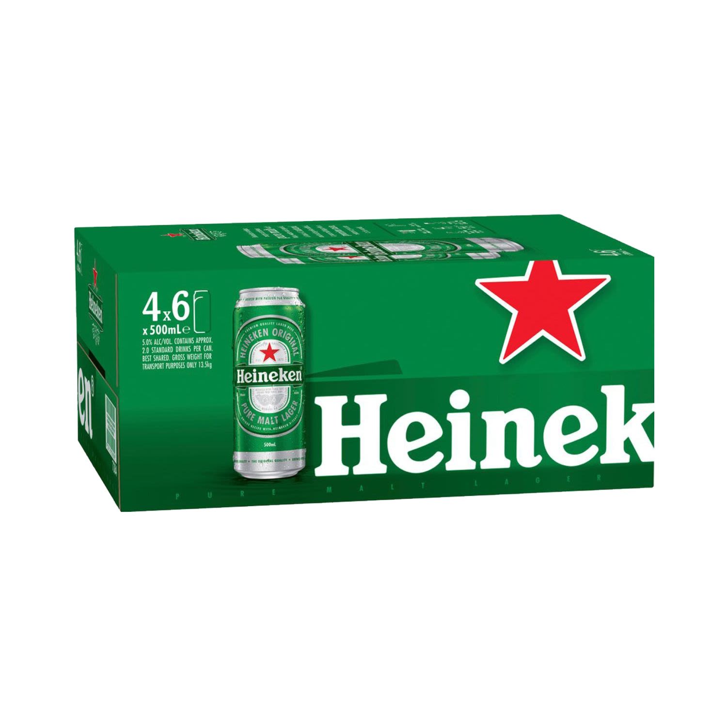 Heineken Can 500mL 24 Pack
