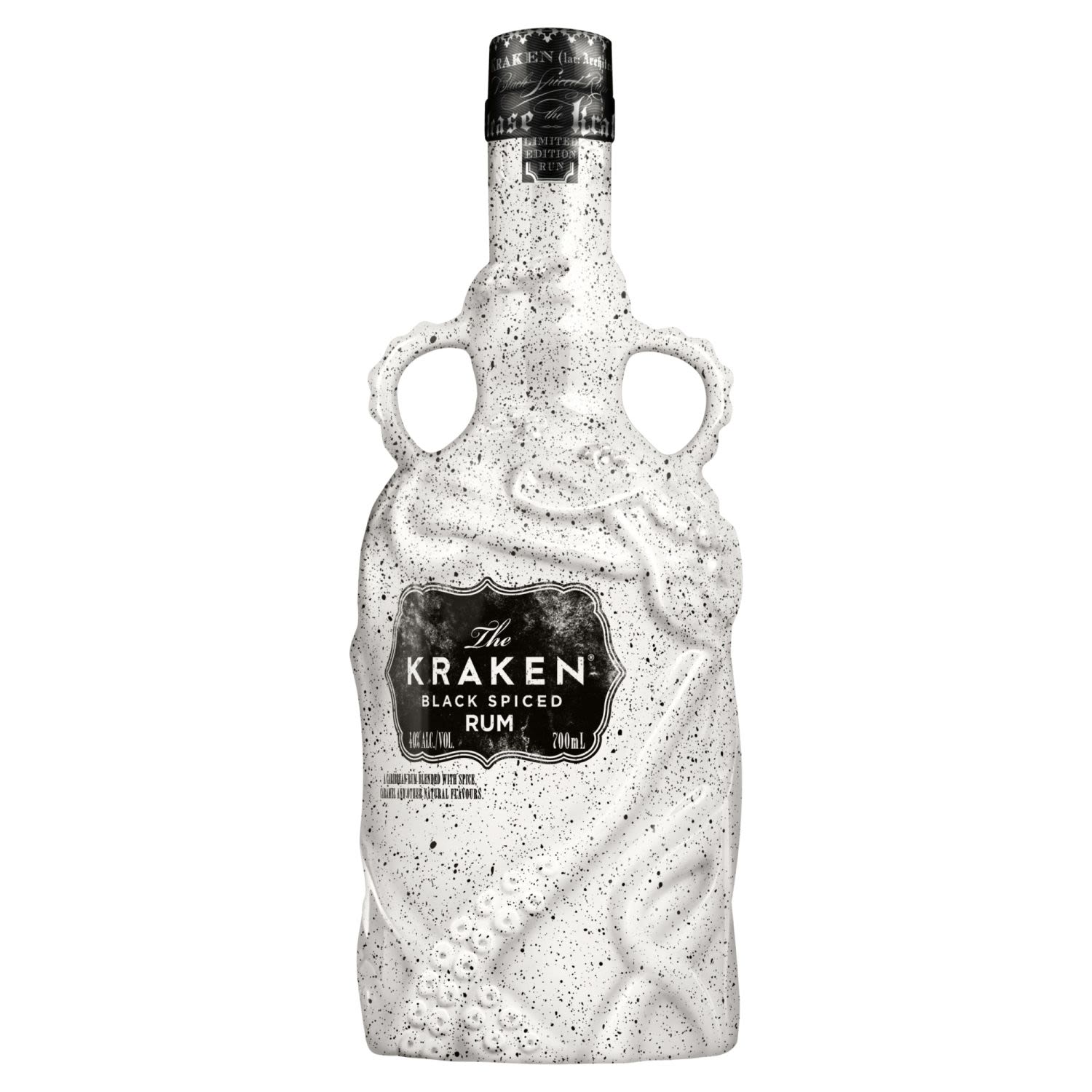 Kraken Limited Edition White Ceramic Spiced Rum 700mL Bottle