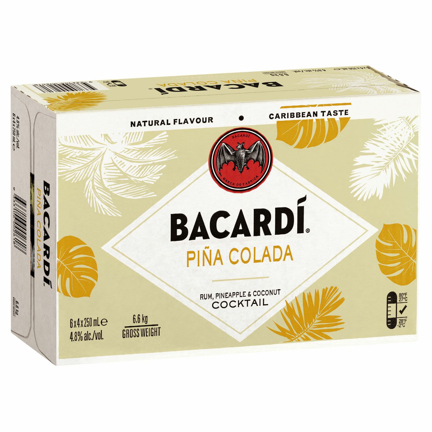 Bacardi Pina Colada Can 250mL 24 Pack