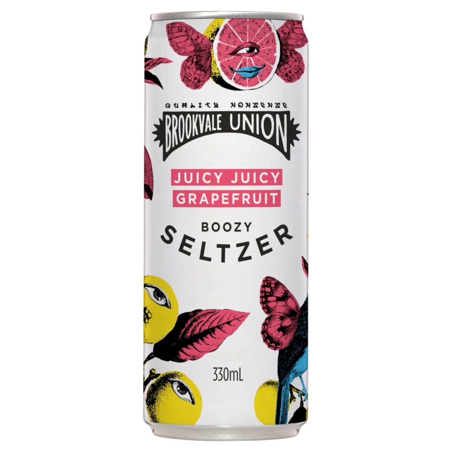 Brookvale Union Juicy Juicy Grapefruit Boozy Seltzer Can 330mL