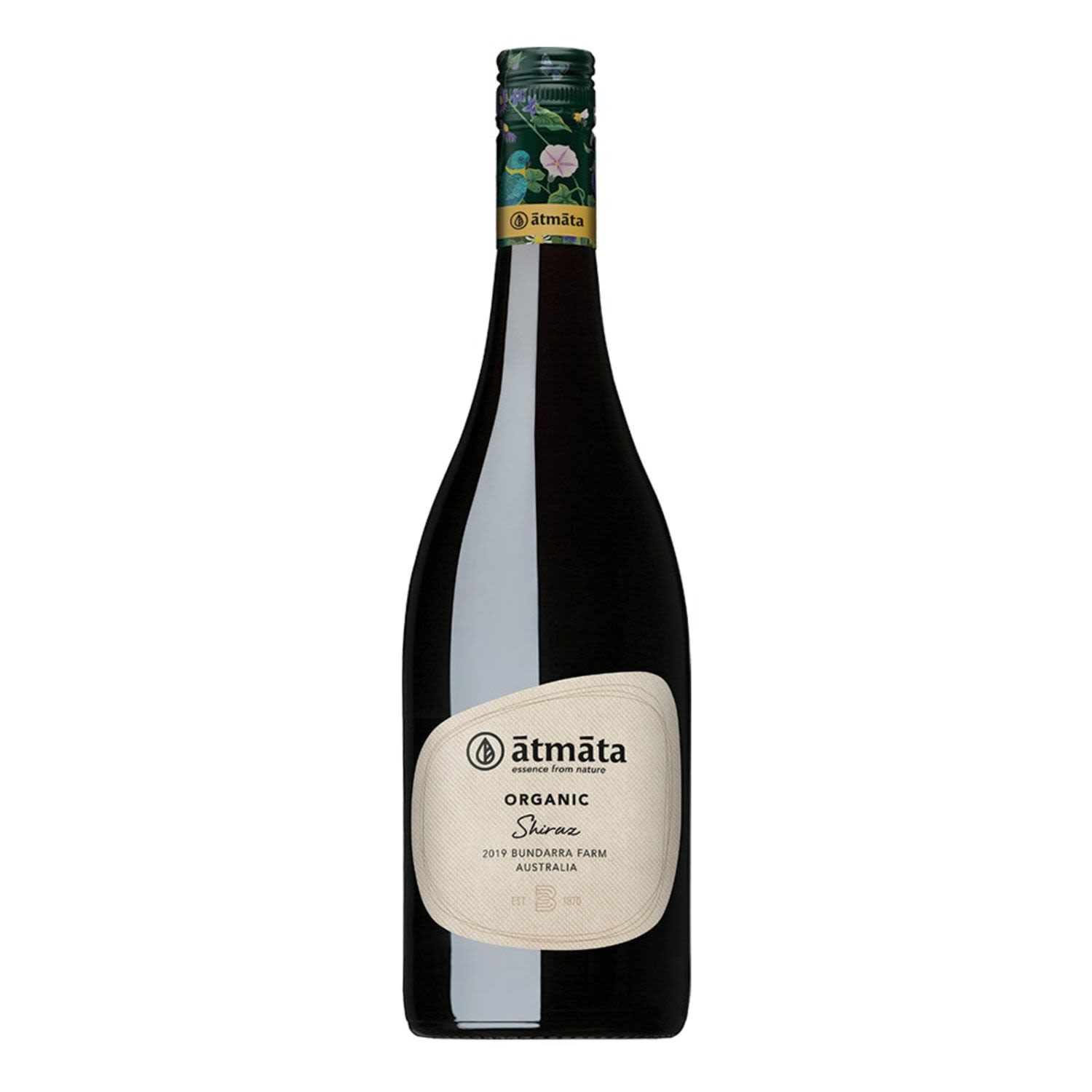 Atmata Organic Shiraz is rich, round & full-bodied with dark spices wrapped in red berry fruits.<br /> <br />Alcohol Volume: 14.50%<br /><br />Pack Format: Bottle<br /><br />Standard Drinks: 8.6</br /><br />Pack Type: Bottle<br /><br />Country of Origin: Australia<br /><br />Region: Australia<br /><br />Vintage: Vintages Vary<br />