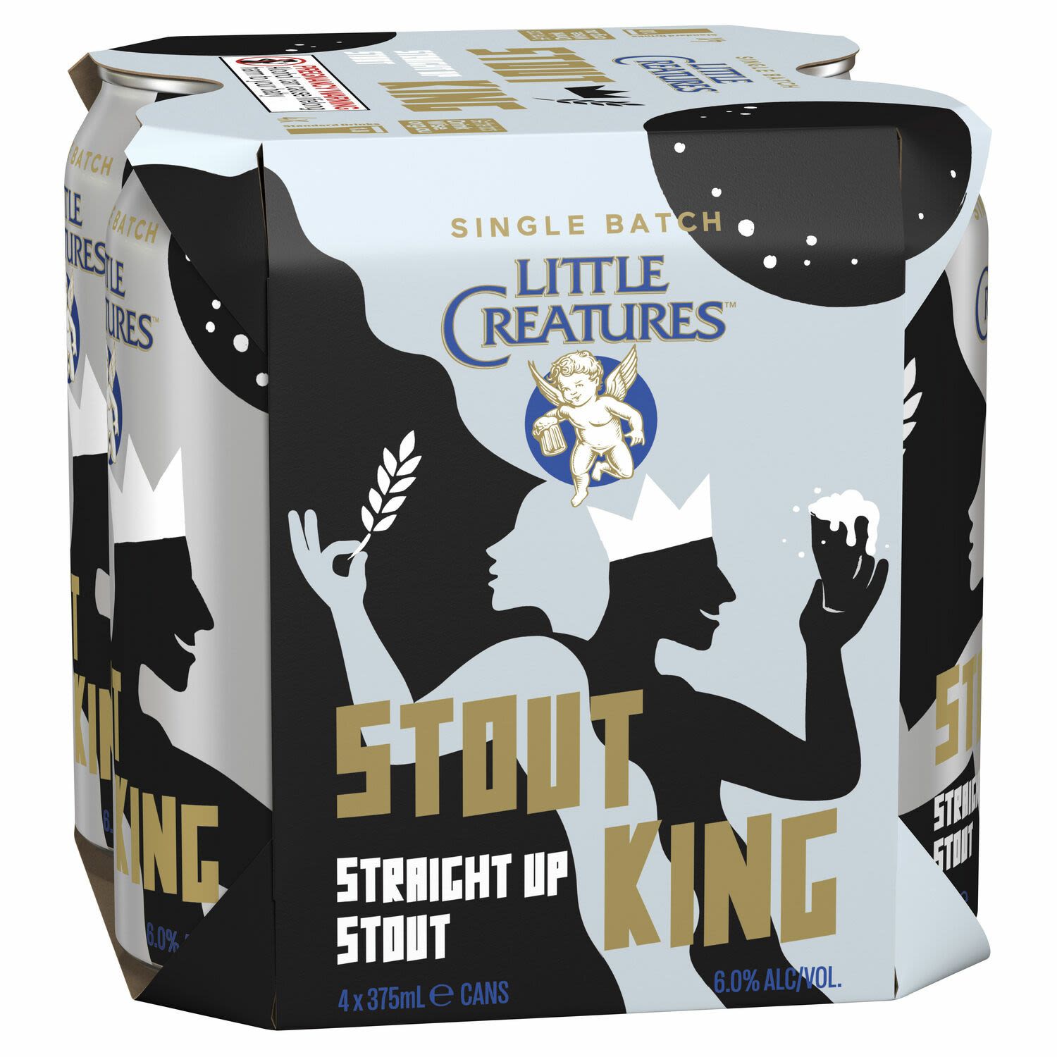 Little Creatures Single Batch Stout King Can 375mL 4 Pack