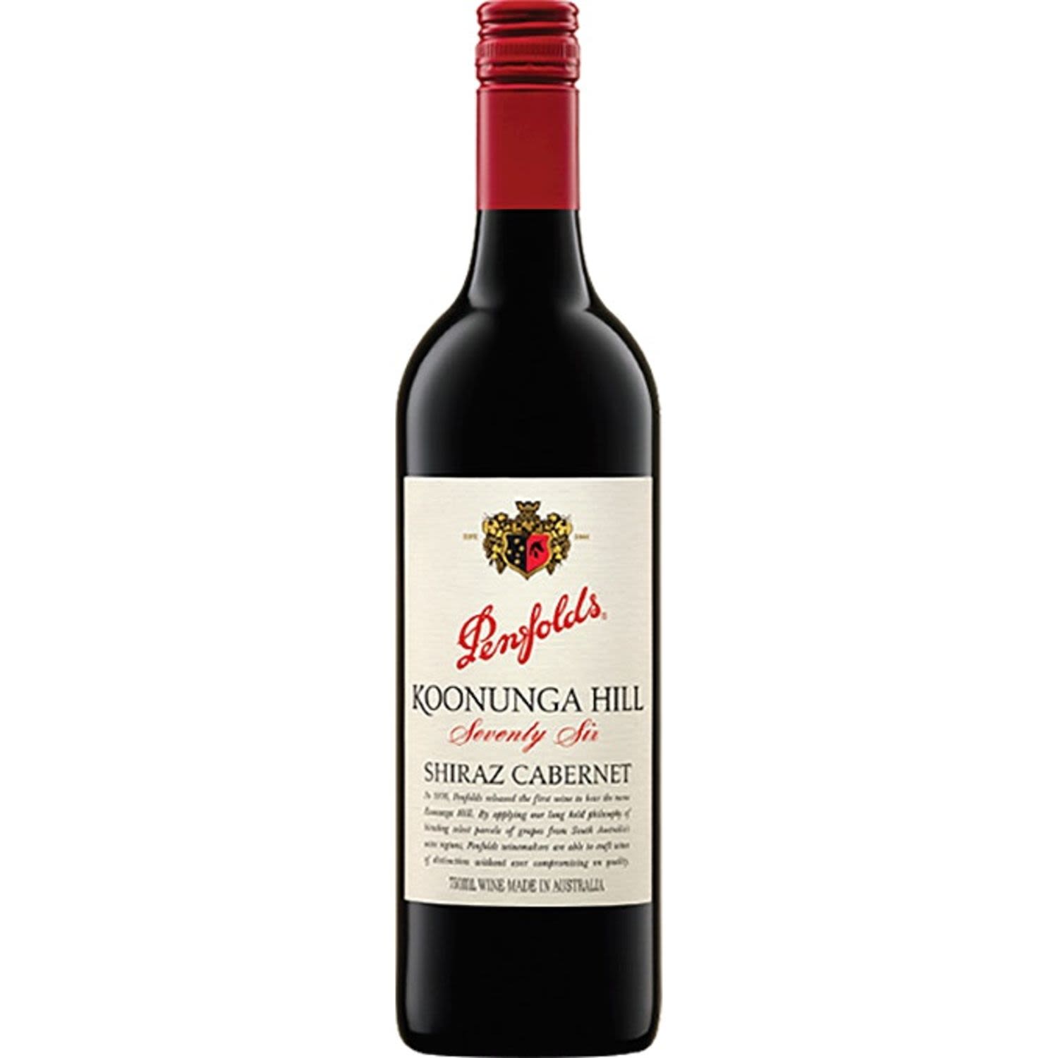 Penfolds Seventy-Six Shiraz Cabernet 750mL Bottle