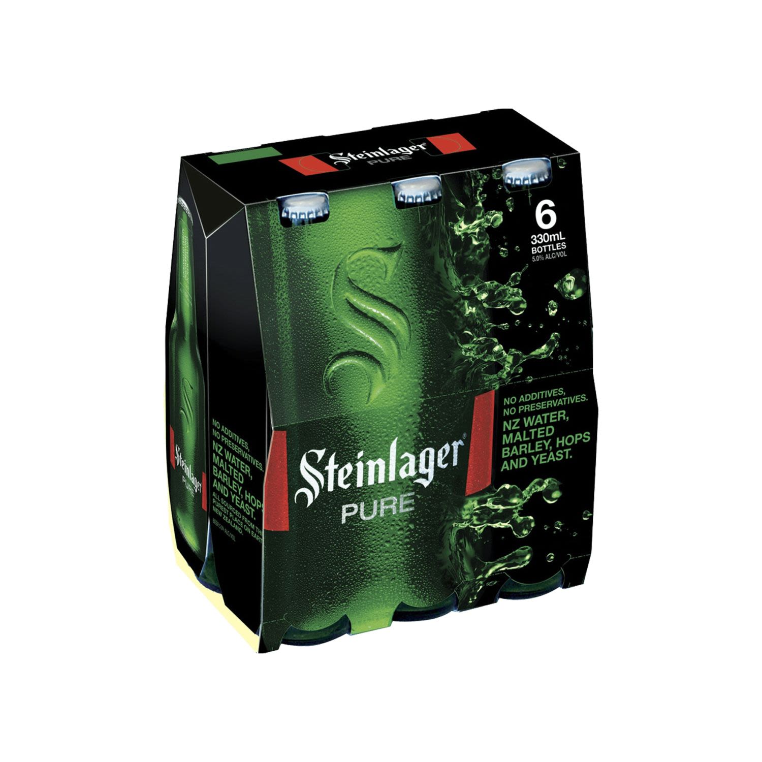 Steinlager Pure Beer Bottle 330mL 6 Pack