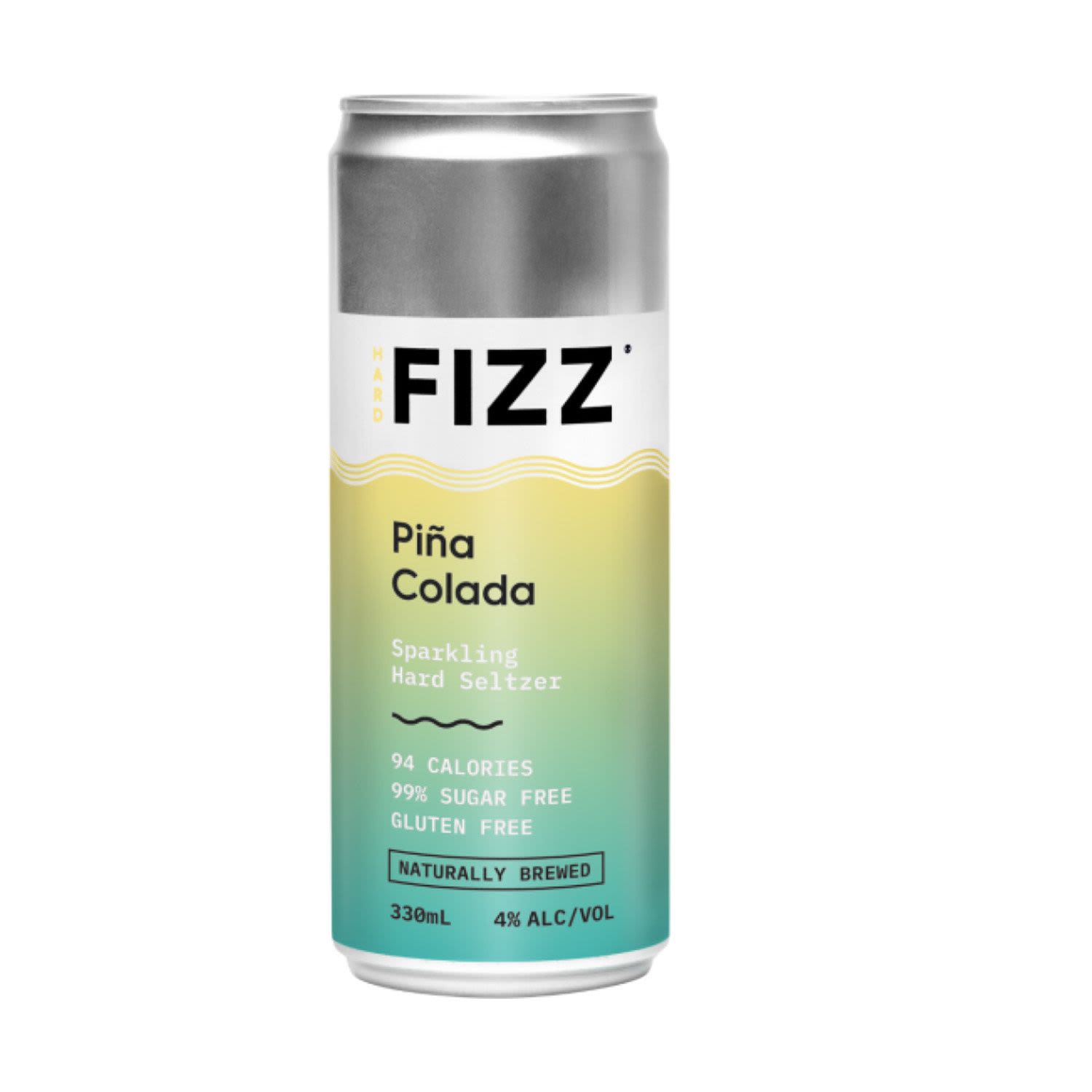 Hard Fizz Pina Colada Seltzer Can 330mL 4 Pack