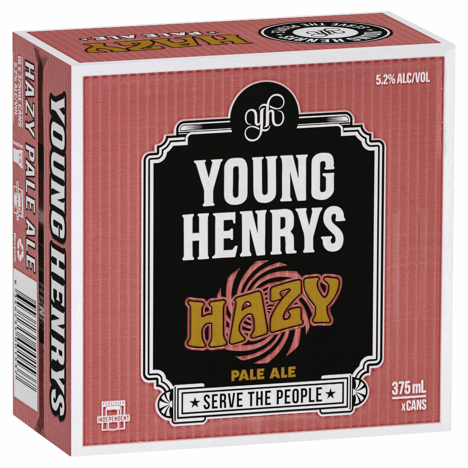 Young Henrys HAZY Pale Can 375mL 16 Pack