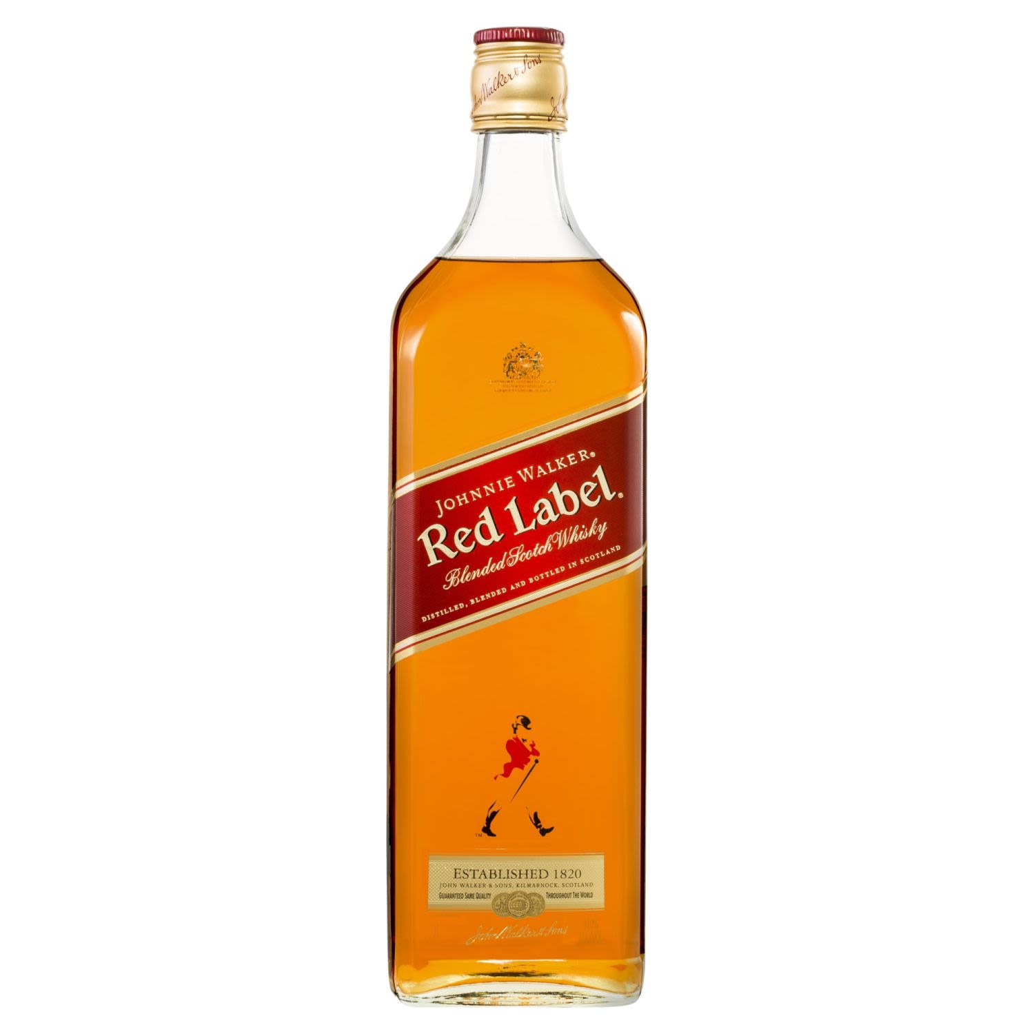 Johnnie Walker Red Label Blended Scotch Whisky 1L Bottle