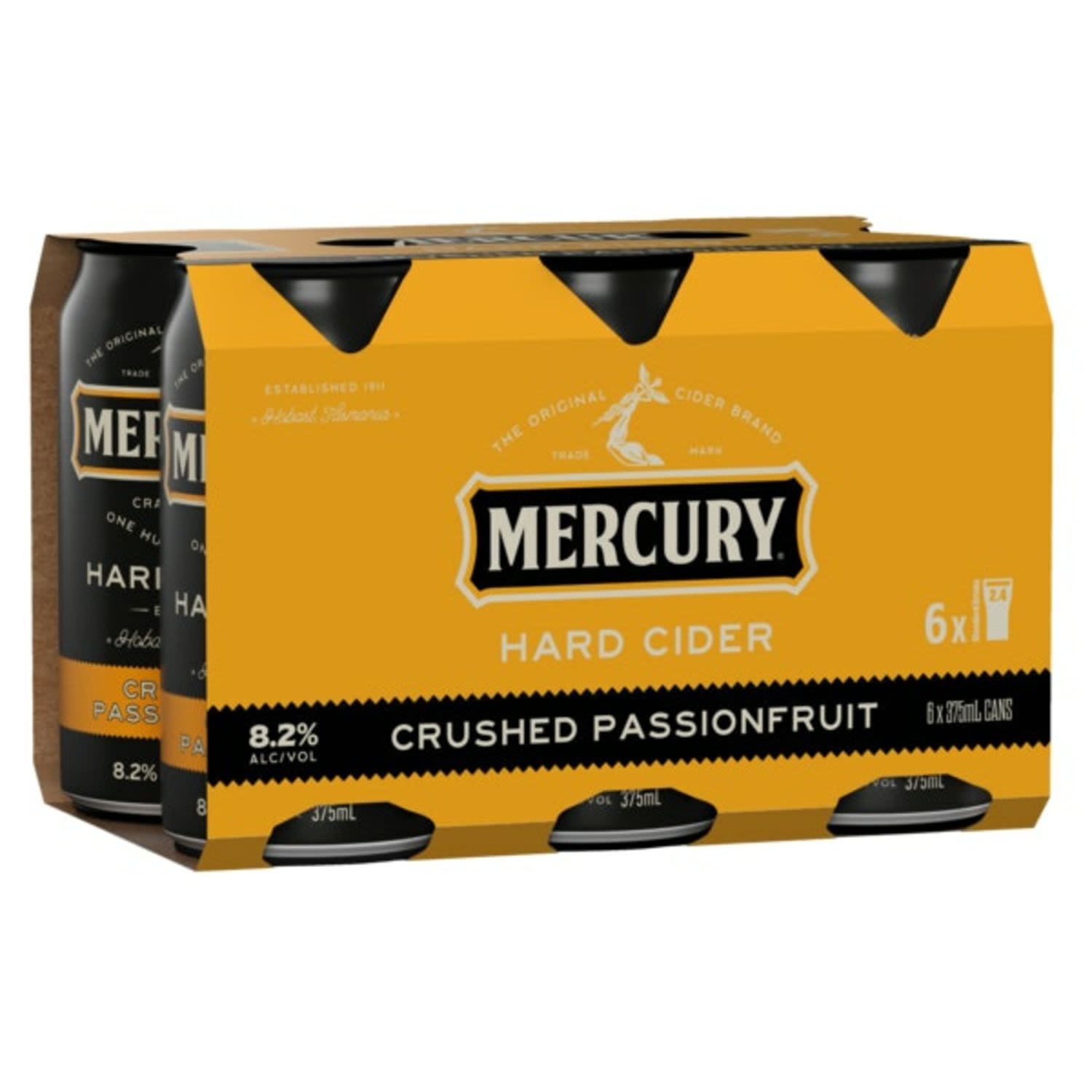 Mercury Hard Cider Crushed Passionfruit Can 375mL 6 Pack