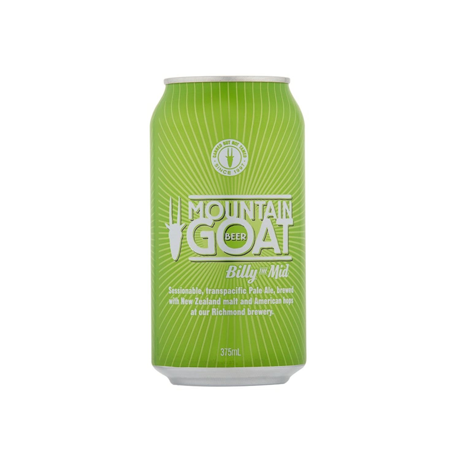 Mountain Goat Billy the Mid Pale Ale Can 375mL