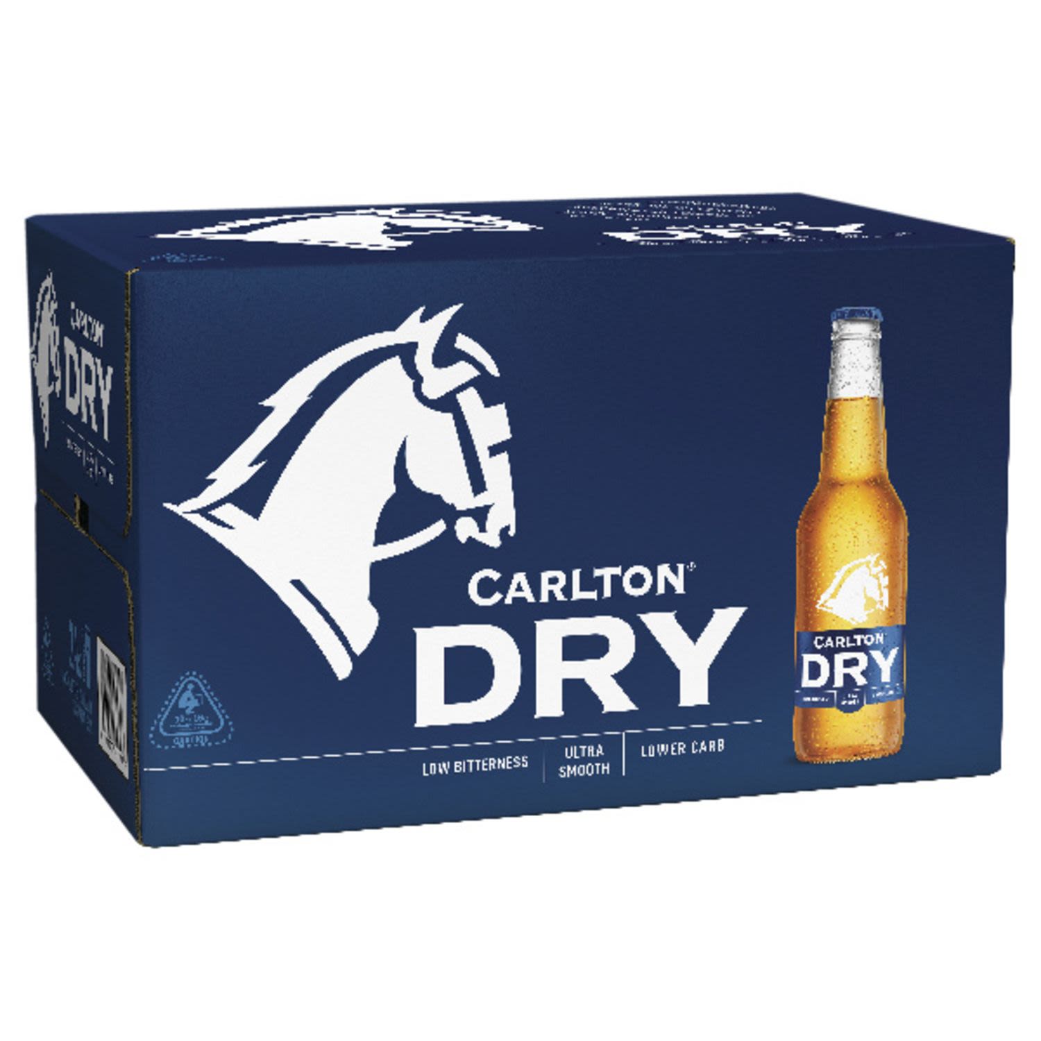 Carlton Dry's extended brewing process removes excess sugars creating a smooth, crisp finish with lower carbohydrates than a full strength beer. A clean, crisp and incredibly refreshing lager that is perfect drinking in the summer sunshine or equally at home.<br /> <br />Alcohol Volume: 4.50%<br /><br />Pack Format: 24 Pack<br /><br />Standard Drinks: 1.2<br /><br />Pack Type: Bottle<br /><br />Country of Origin: Australia<br />