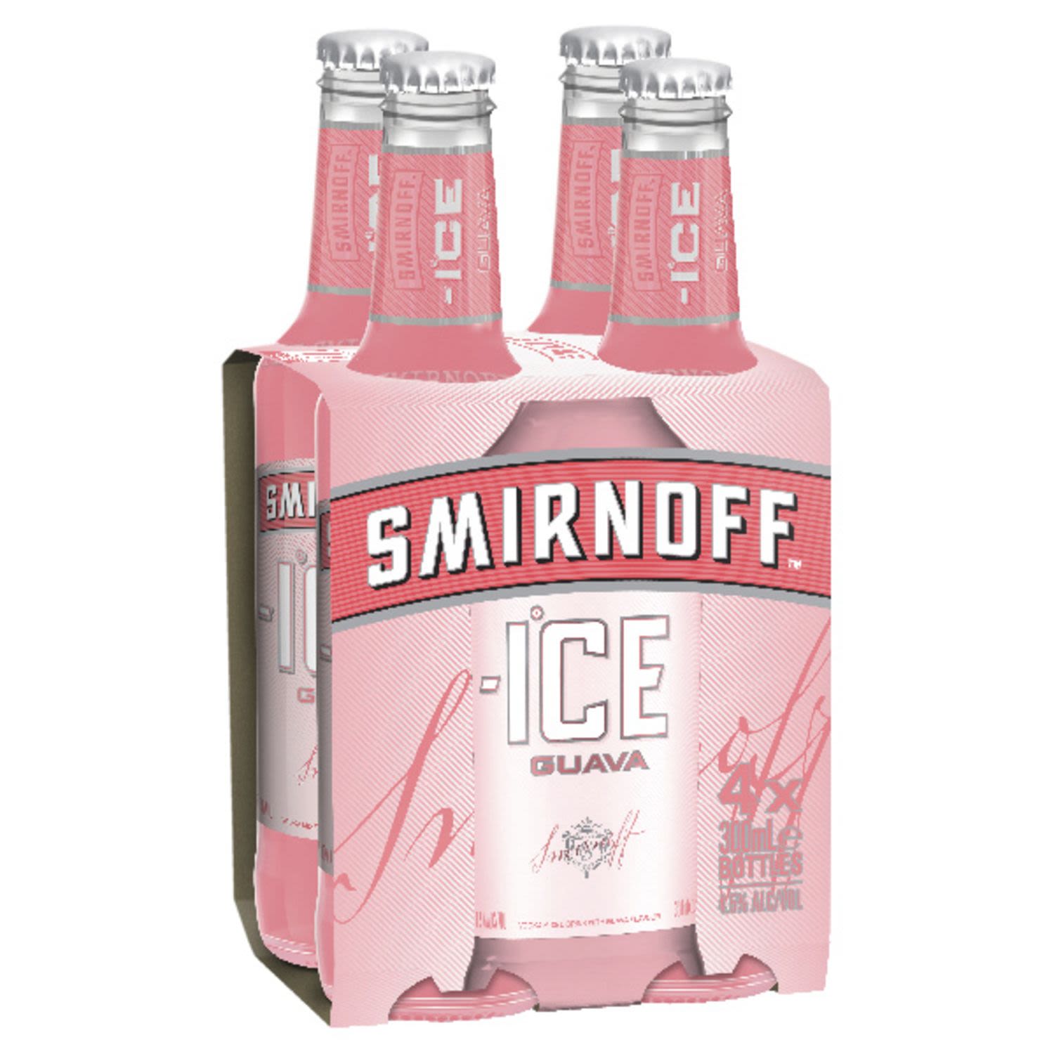 Smirnoff Ice Guava Bottle 300mL 4 Pack