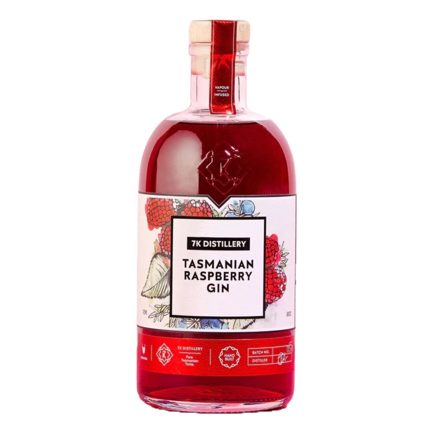 7K Distillery Tasmanian Raspberry Gin 725mL Bottle