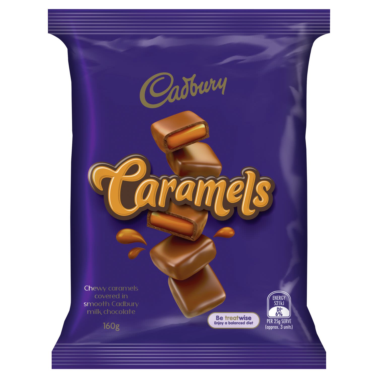 Cadbury Caramels, 160 Gram
