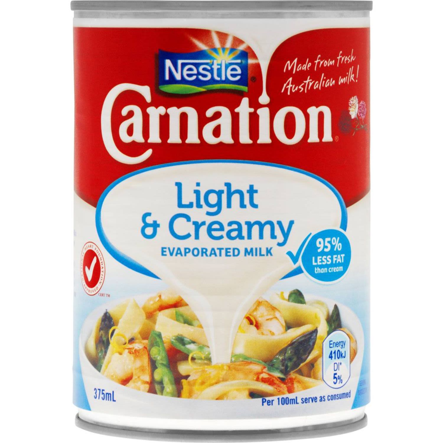 Nestlé Carnation Evaporated Milk Light & Creamy, 375 Millilitre