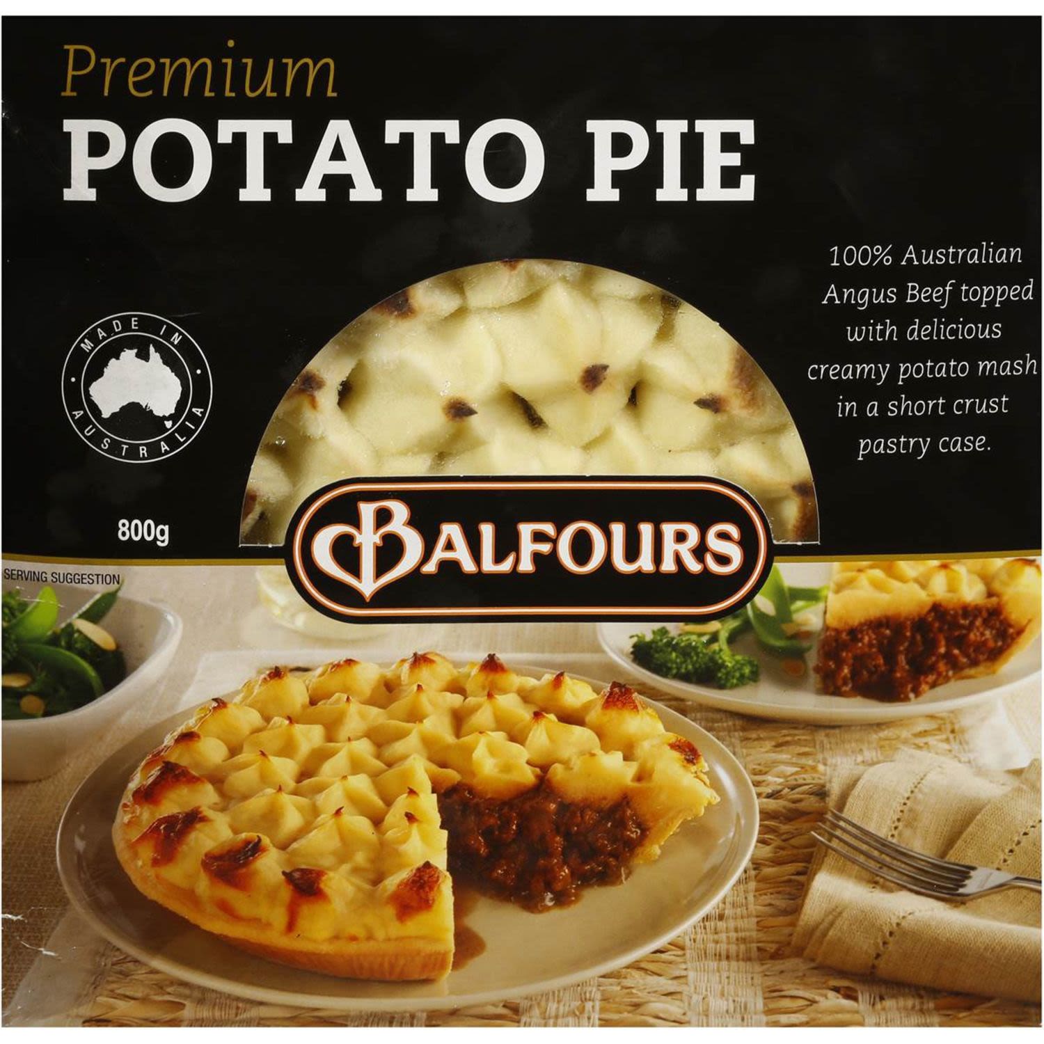 Balfours Pies Big Potato, 800 Gram