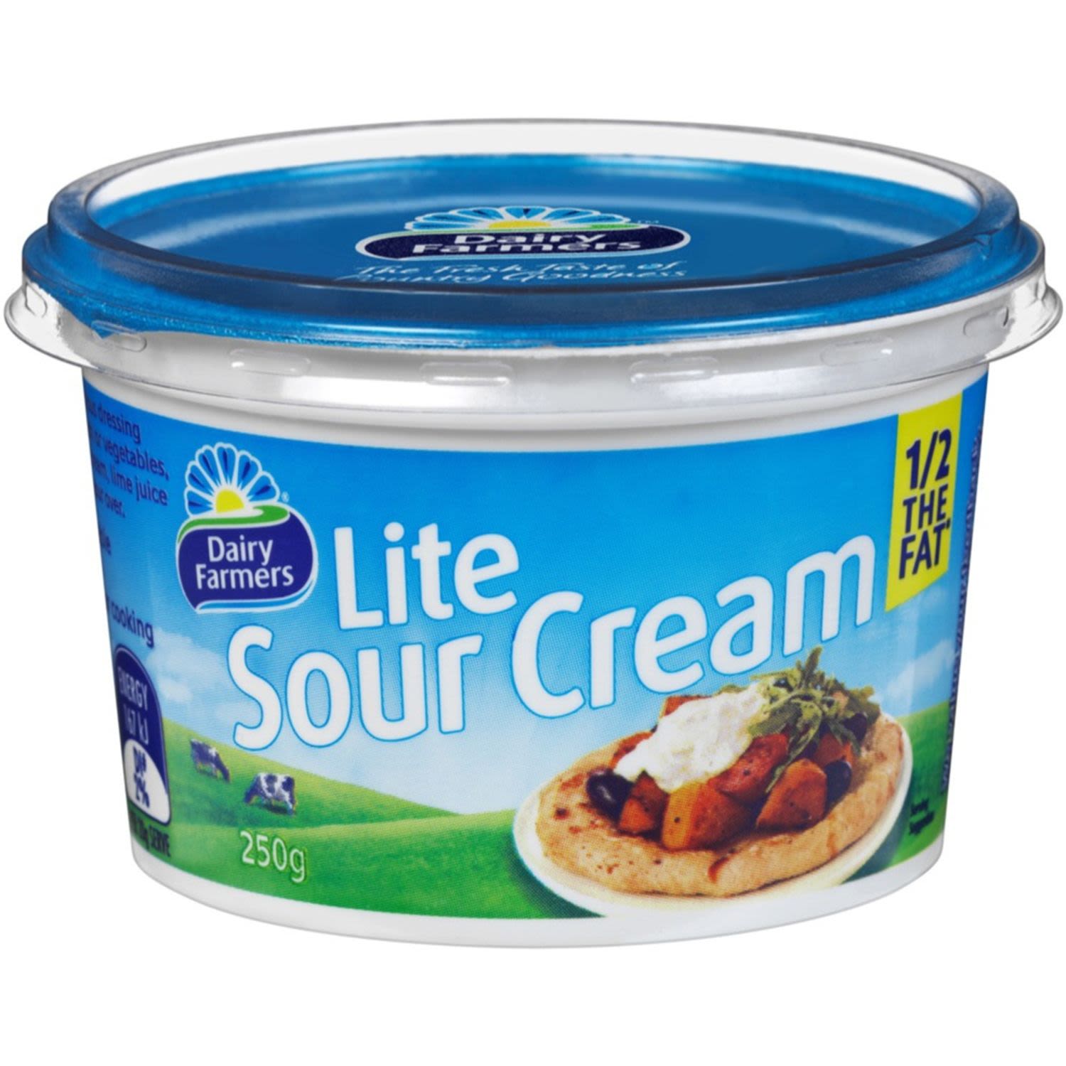 Dairy Farmers Sour Cream Lite, 250 Gram