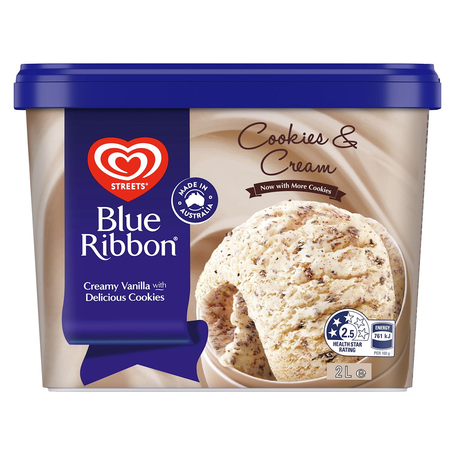 Streets Blue Ribbon Cookies & Cream Ice Cream