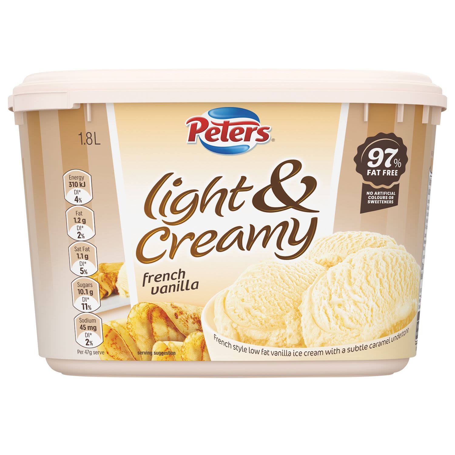 Peters Light & Creamy French Vanilla Ice Cream