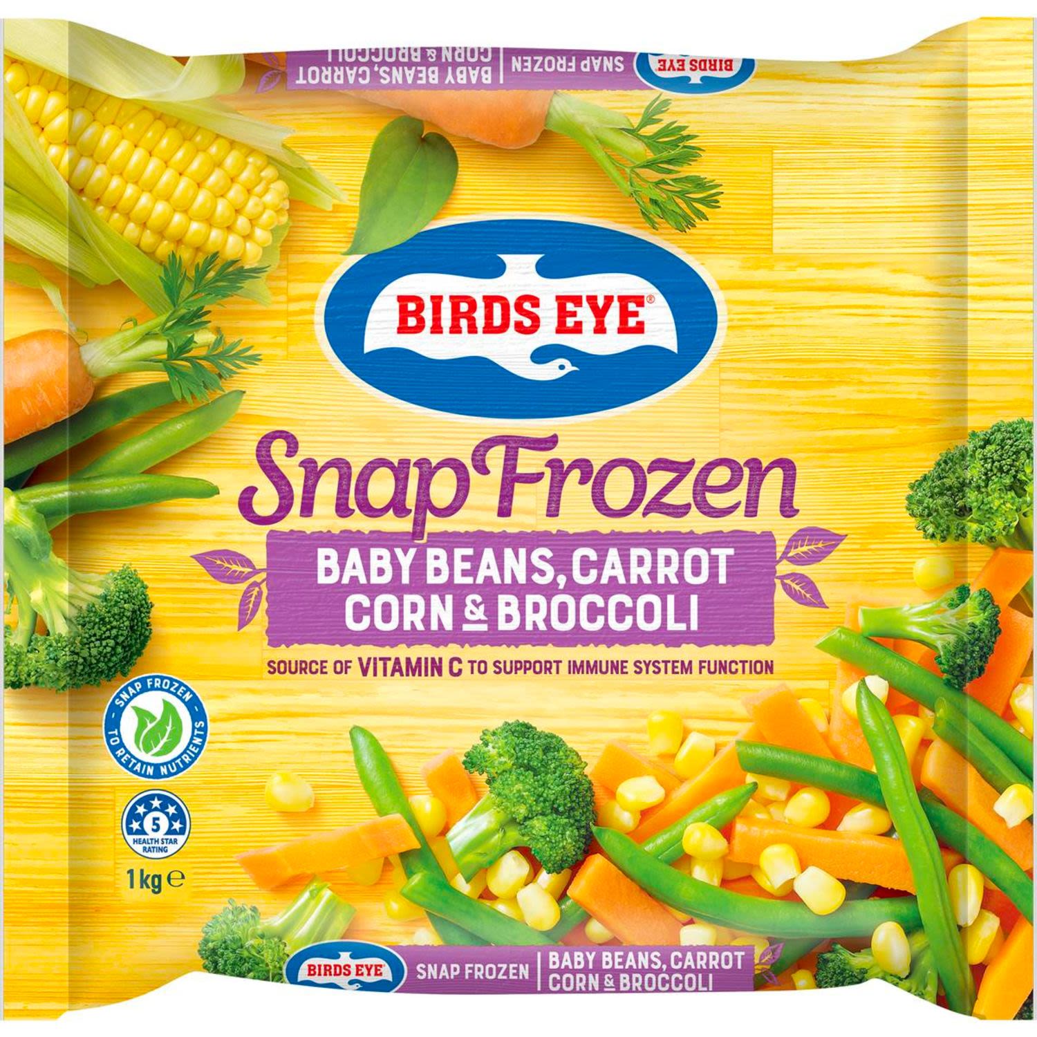 Birds Eye Mixed Vegetables Beans Carrot Corn & Broccoli, 1 Kilogram