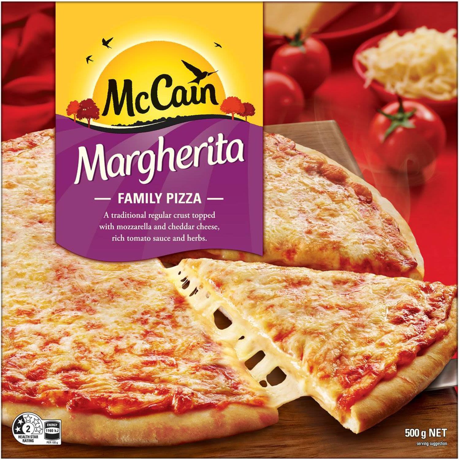 McCain Pizza Margherita, 500 Gram