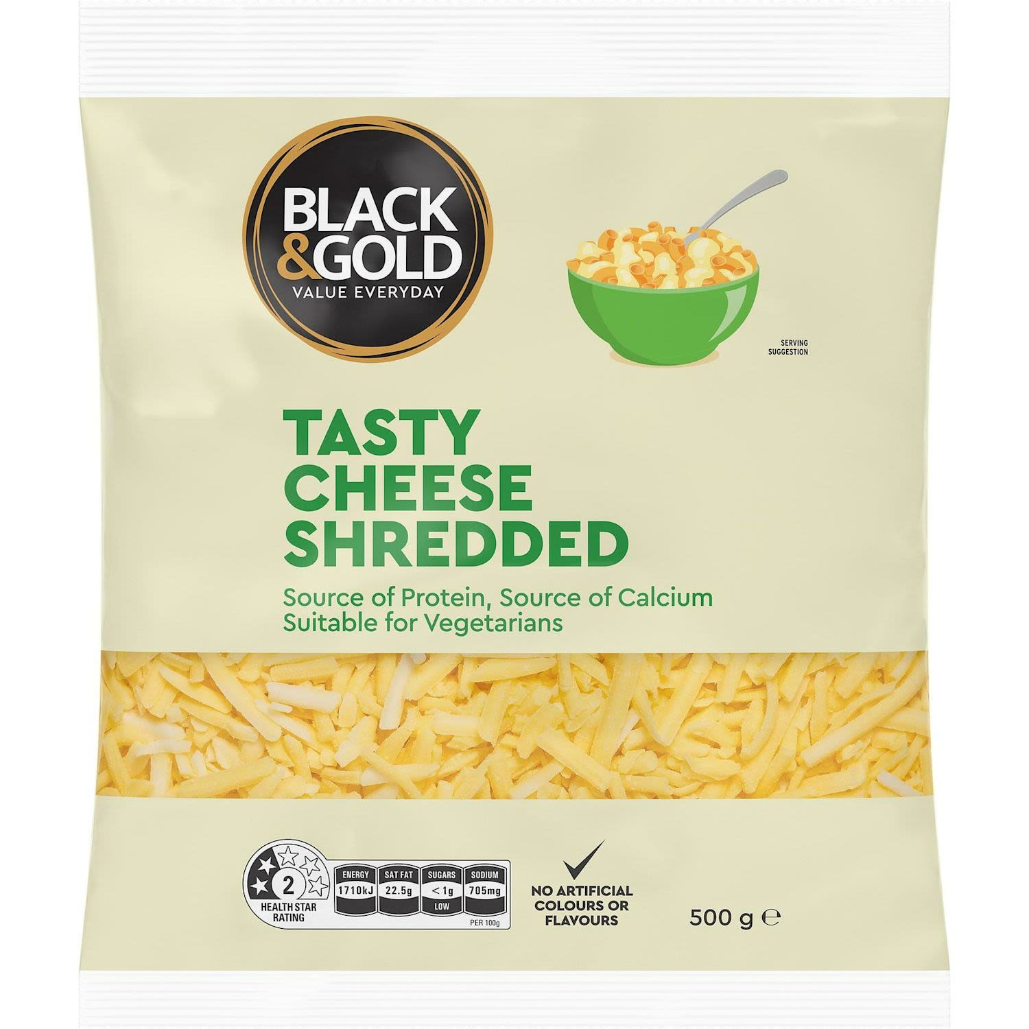 Black & Gold Tasty Shredded